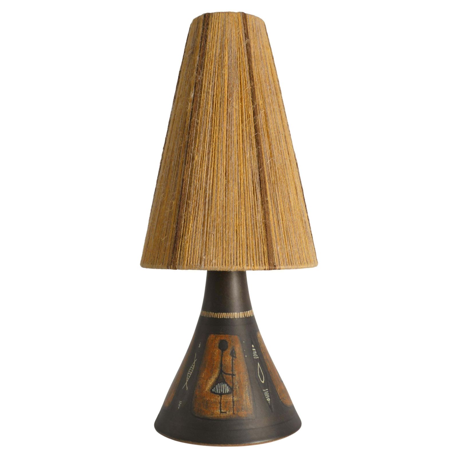 Unique Scandinavian Modern Ceramic Table Lamp By Munk, Sweden