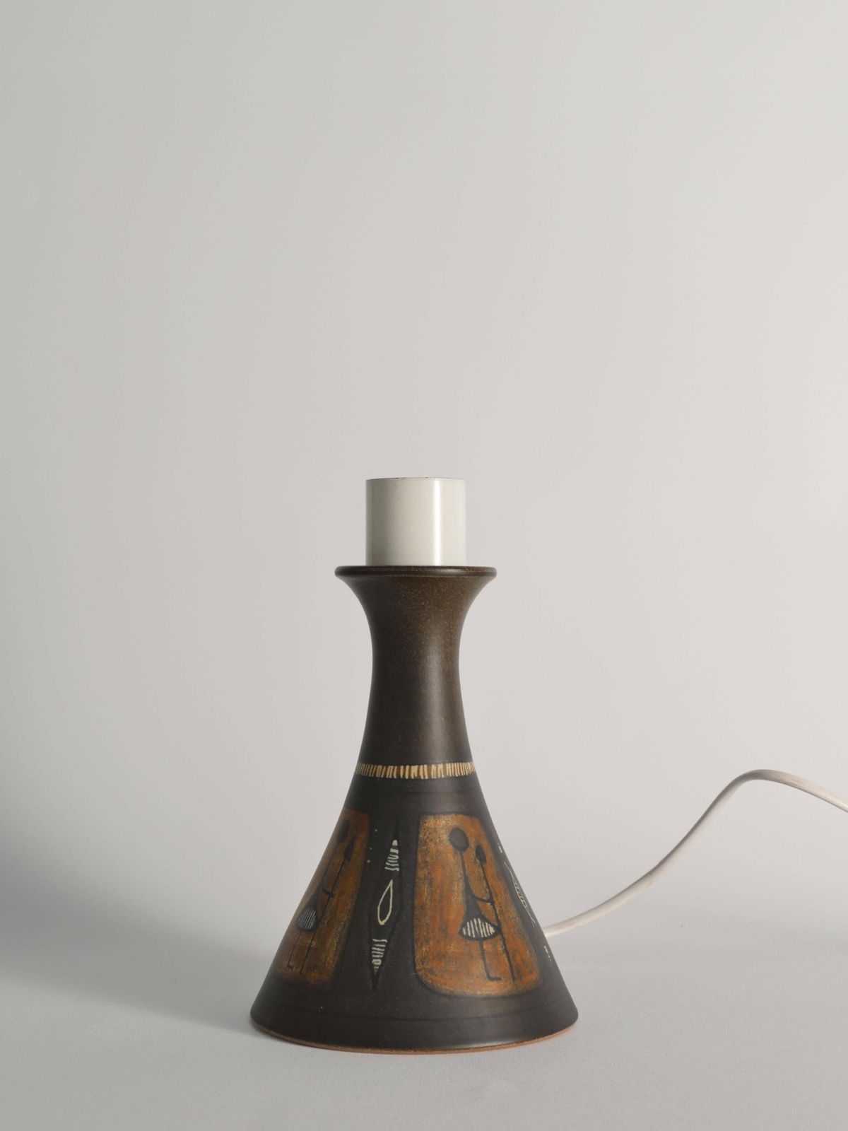 Unique Scandinavian Modern Ceramic Table Lamp By Munk, Sweden photo Lighting
