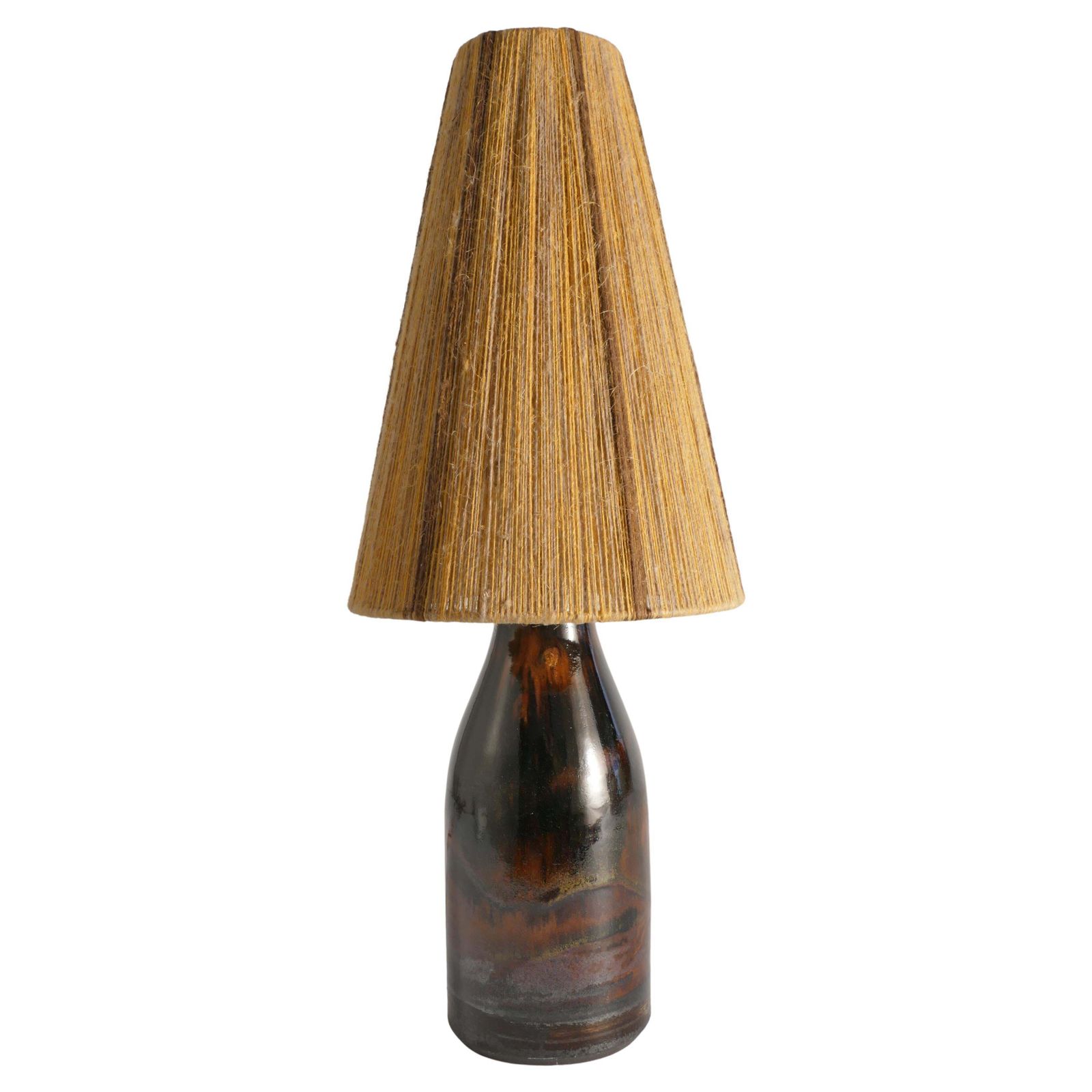 Brown Stoneware Table Lamp By Carl Harry Stålhane, Designhuset, Sweden 1960s photo furniture