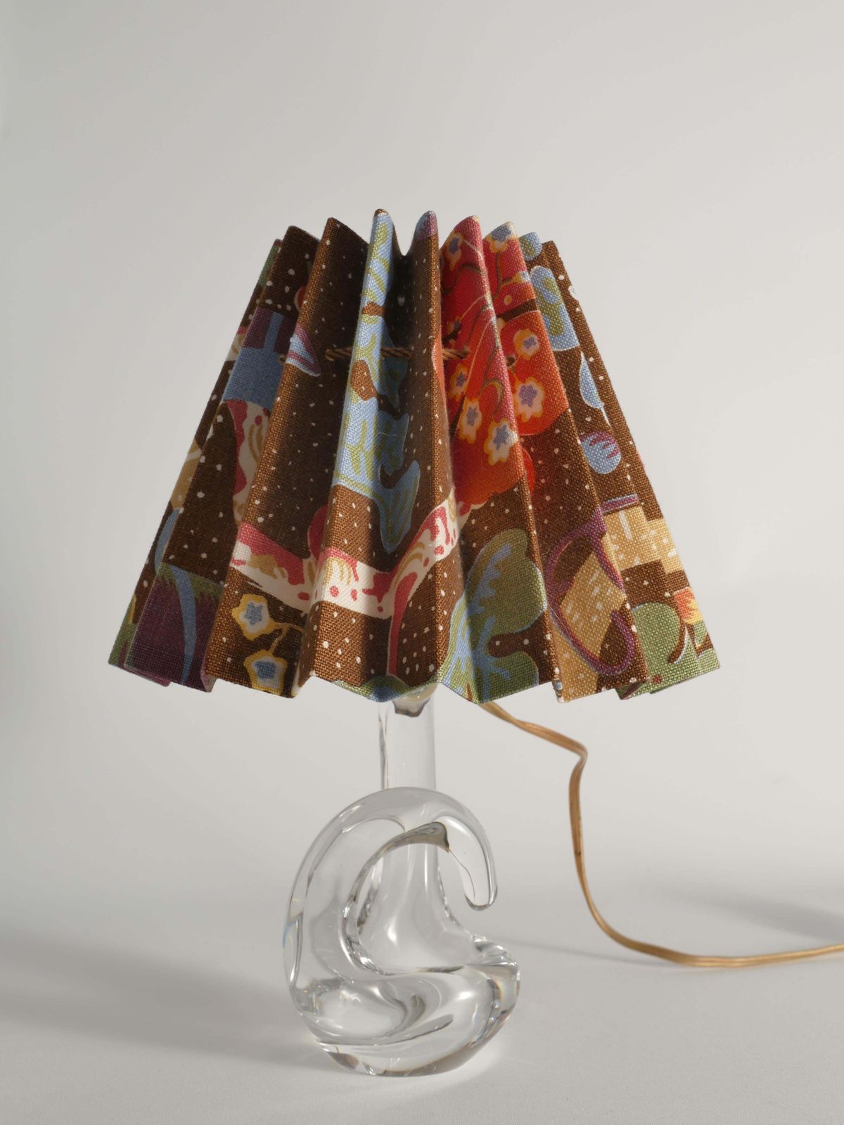 photo vinterior Sculptural Clear Crystal Glass Table Lamp By Schneider, France, 1950s
