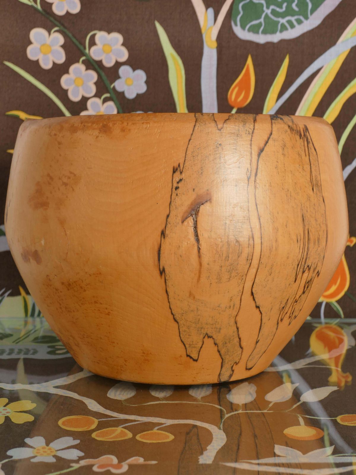 Mid Century Modern Hand Carved Wood Bowl, James Eriksson, Tasserud Sweden 1970s photo for sale