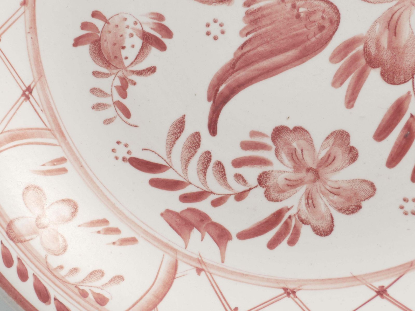 Folk Art Dish With Red Floral Motif By Ilse Claesson For Rörstrand, Sweden 1930 photo 274.0