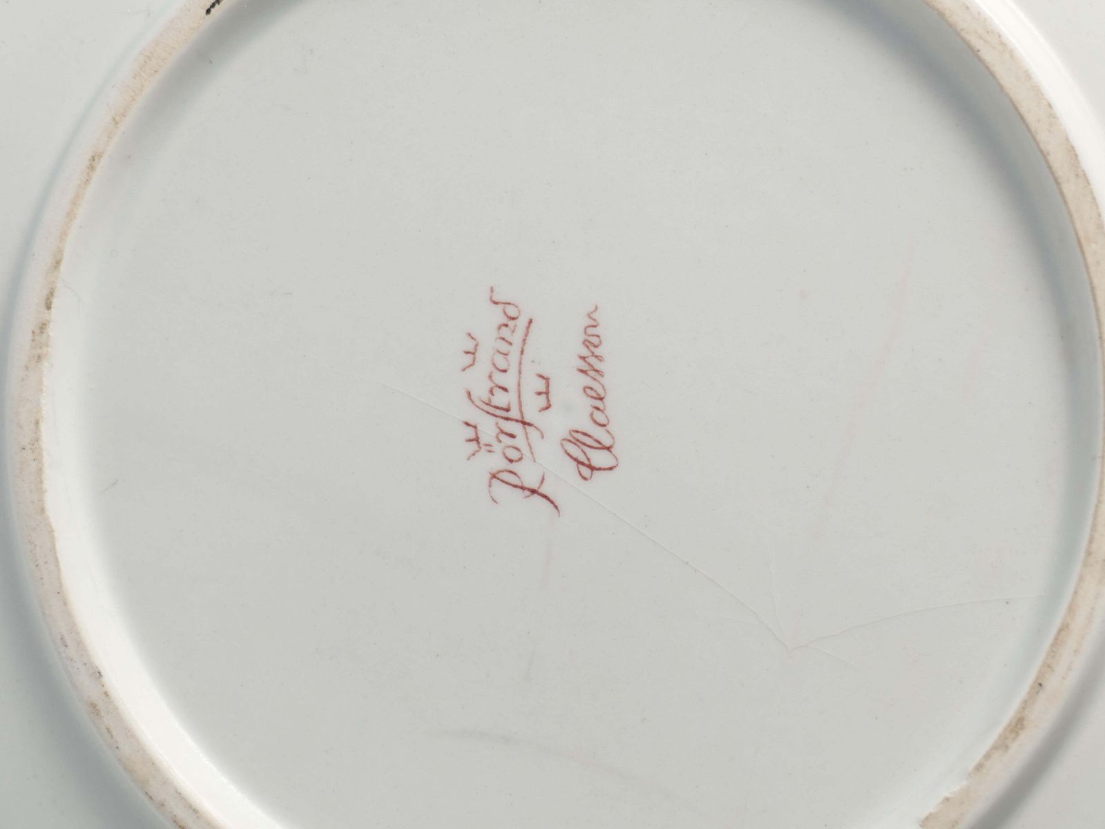 Folk Art Dish With Red Floral Motif By Ilse Claesson For Rörstrand, Sweden 1930 photo buy