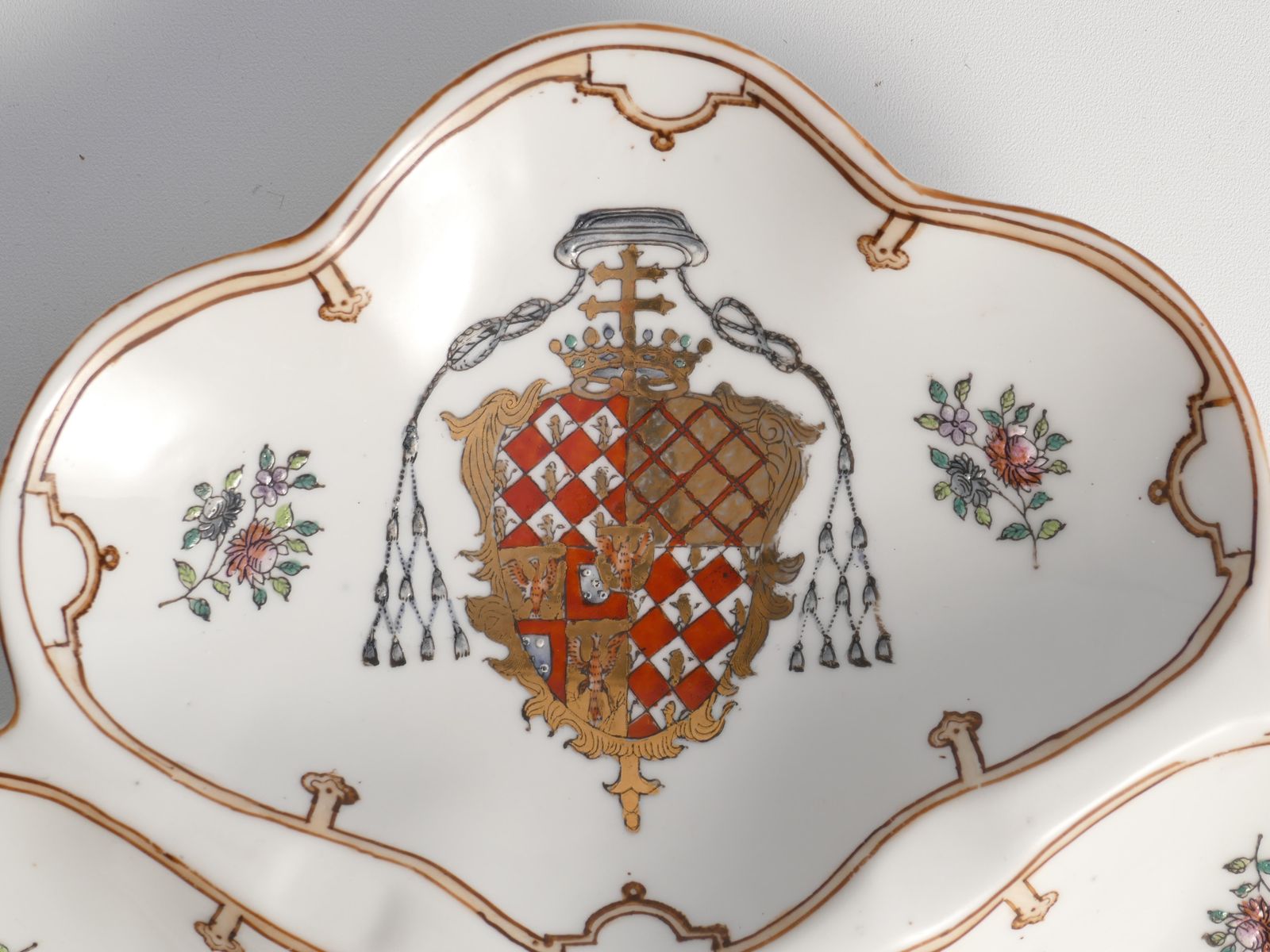 photo for sale French Porcelain Divided Presentation Dish By House Of Toussi Court