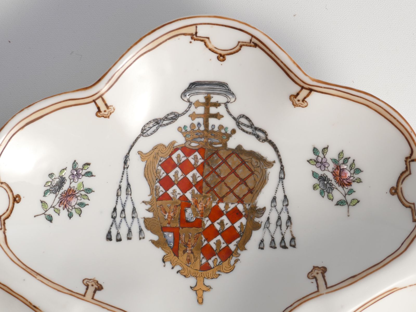 photo vinterior French Porcelain Divided Presentation Dish By House Of Toussi Court