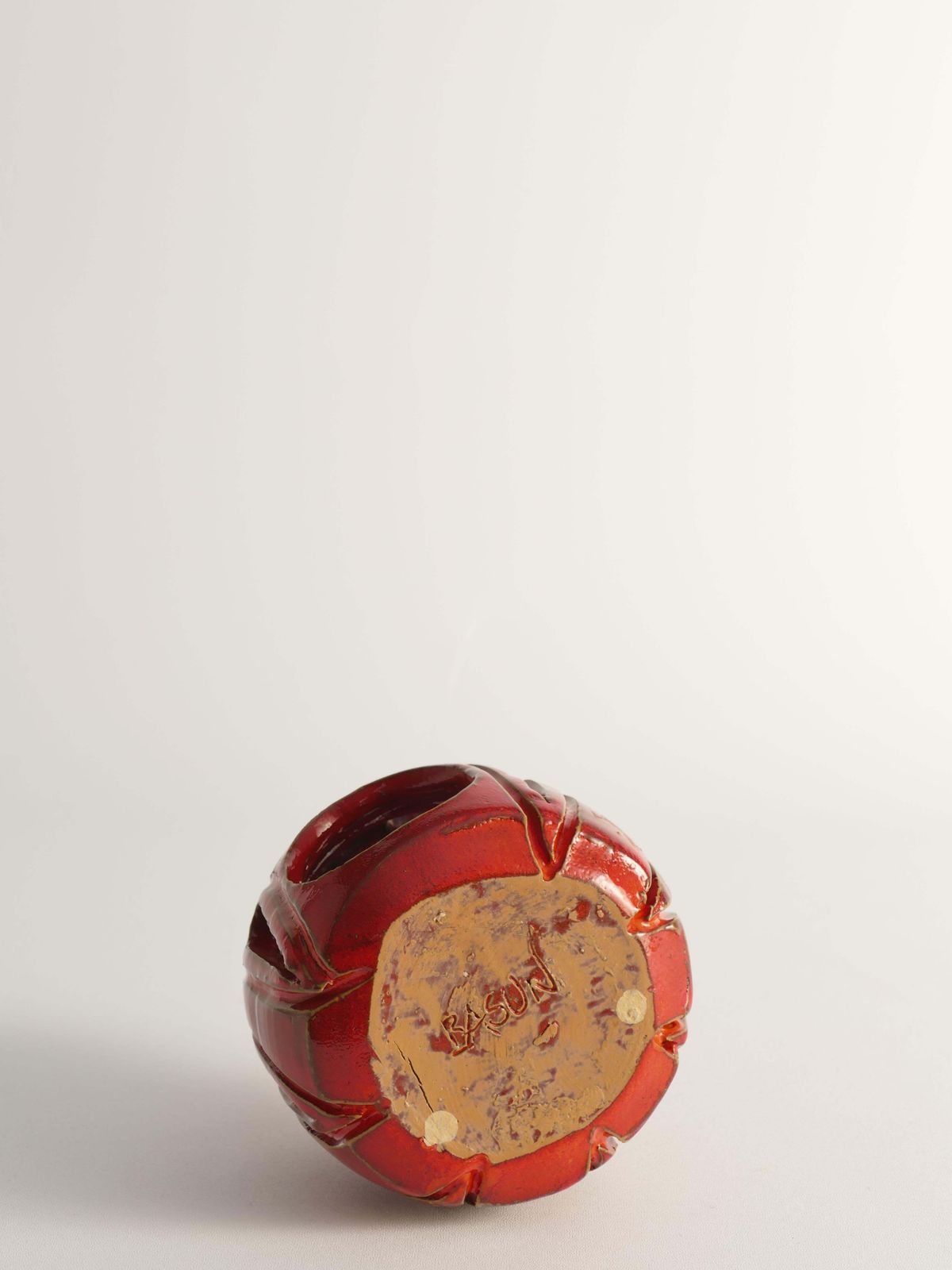 photo for sale Lobster Red Handmade Ceramic Candle Lamp, By  Barbro Sundelin For Basun Keramik