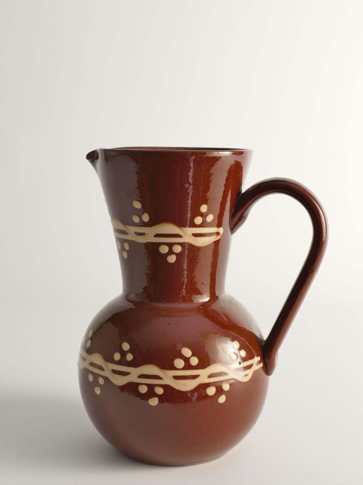 Brown Ceramic Pitcher Or Vase By Andersson & Johansson, Höganäs, Sweden, 1920s photo furniture