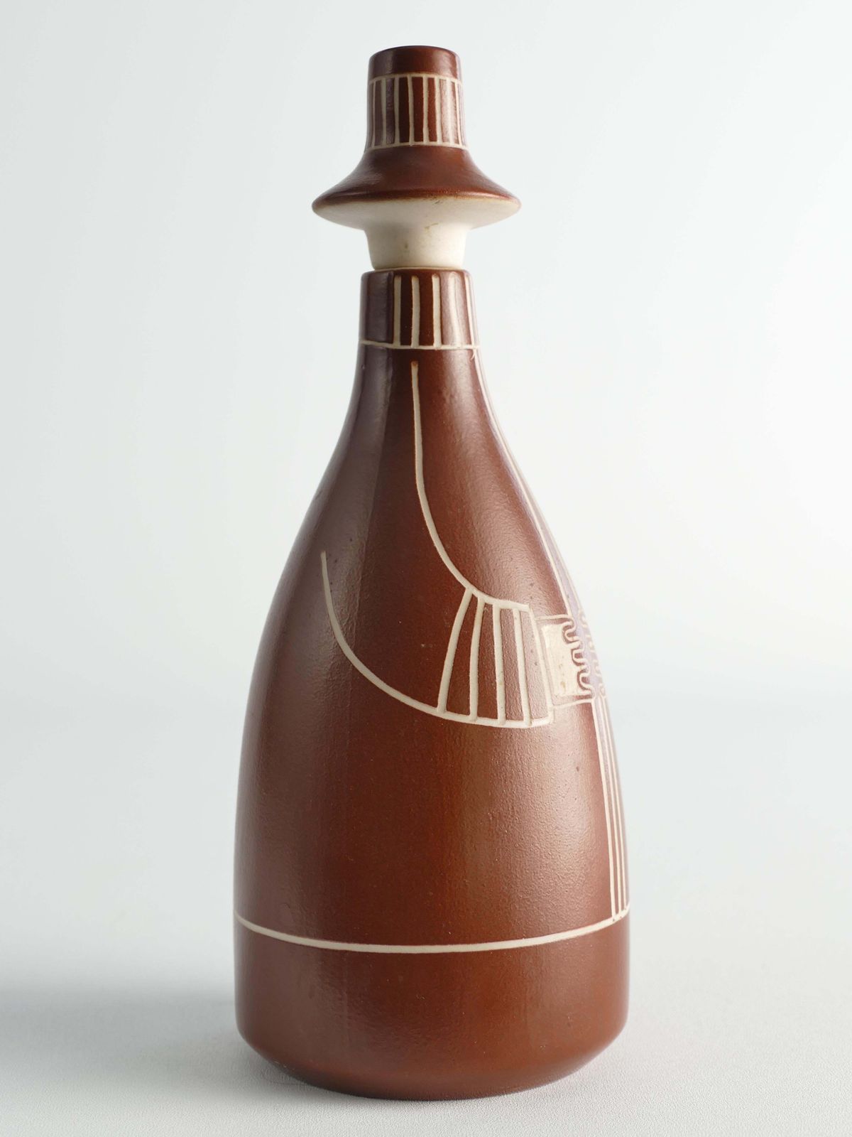 Scandinavian Modern "Tarina" Decanter By Arabia, Finland 1950s photo 207.0