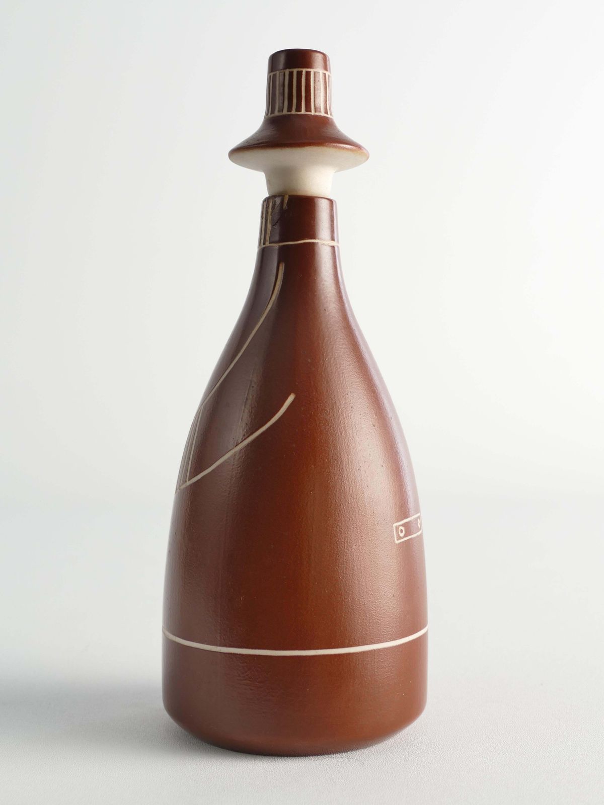 Scandinavian Modern "Tarina" Decanter By Arabia, Finland 1950s photo buy