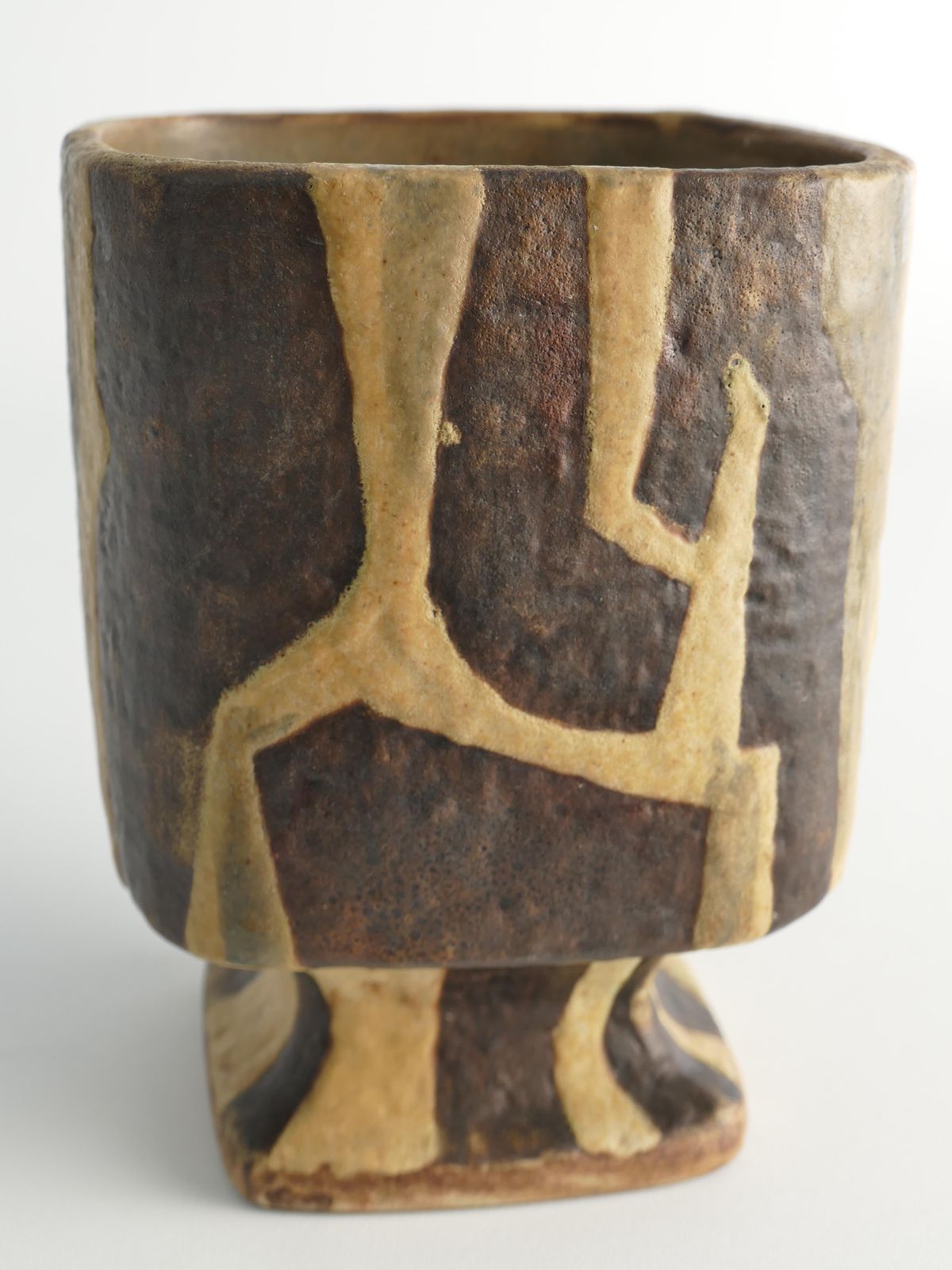 photo buy Midcentury Modern Fat Lava Ceramic Vase By Fridegart Glatzle, Karlsruhe, 1960s
