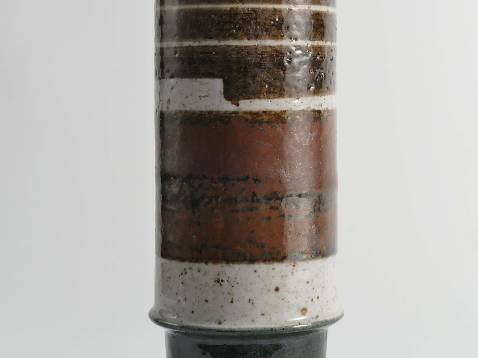Scandinavian Modern Chamotte Stoneware Vase By Inger Persson For Rörstrand, 1960 photo vinterior