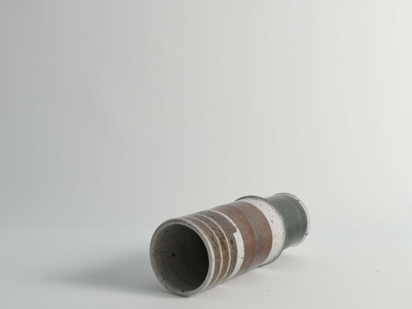 Scandinavian Modern Chamotte Stoneware Vase By Inger Persson For Rörstrand, 1960 photo vintage
