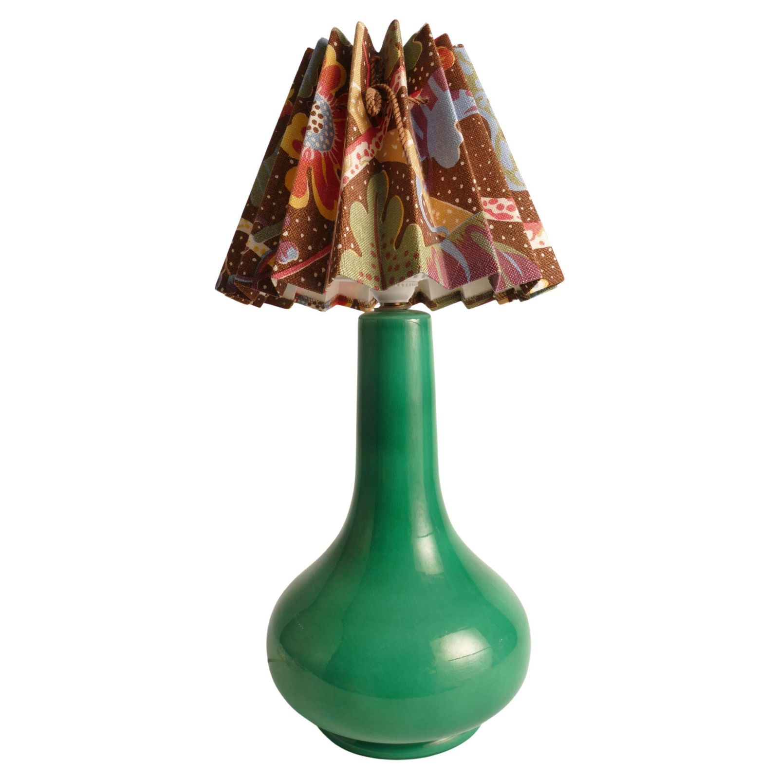 Mid Century Modern Emerald Green Casa Pupo Of London Table Lamp, 1960's