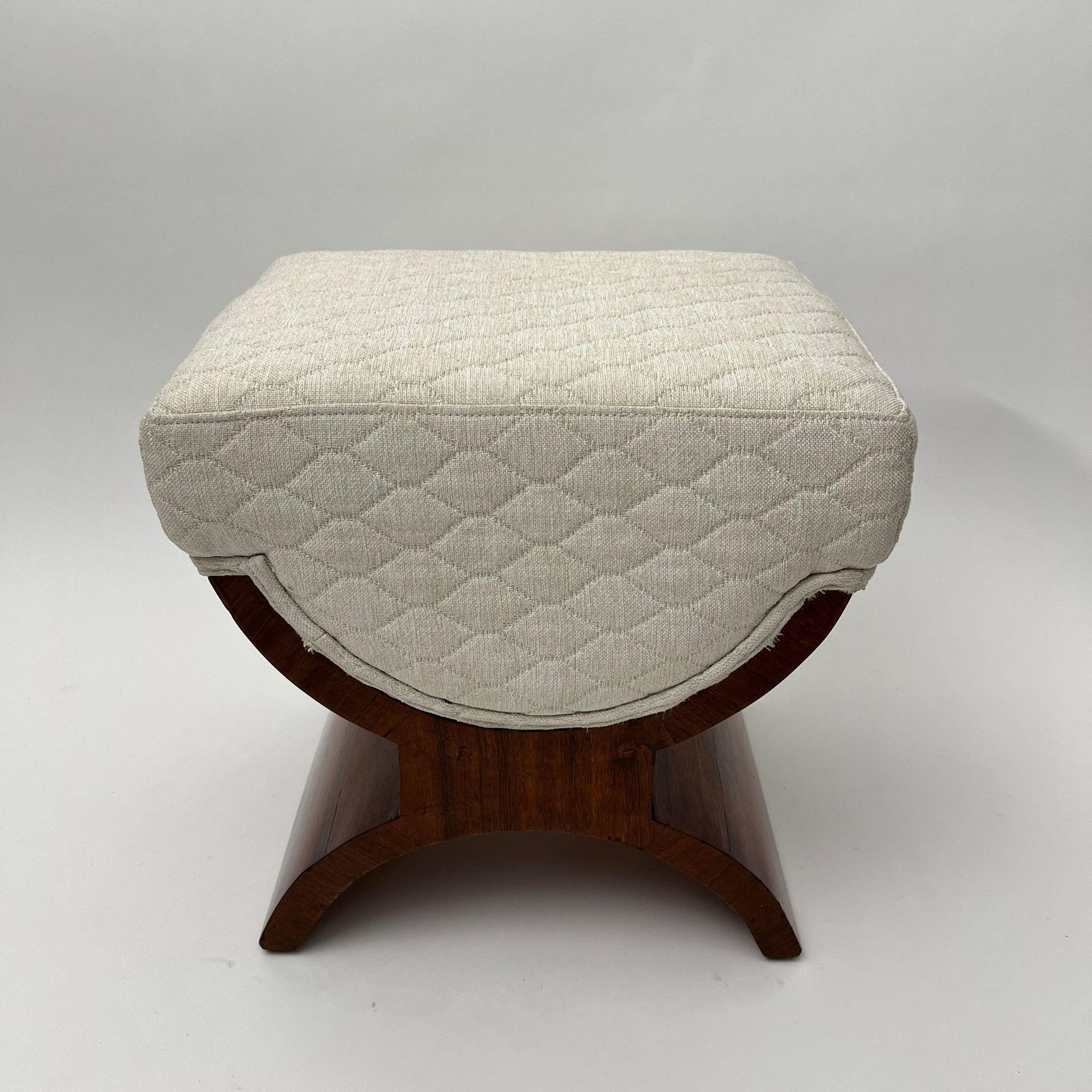 Art Deco Stool, Rosewood Veneer, France Circa 1930 photo furniture