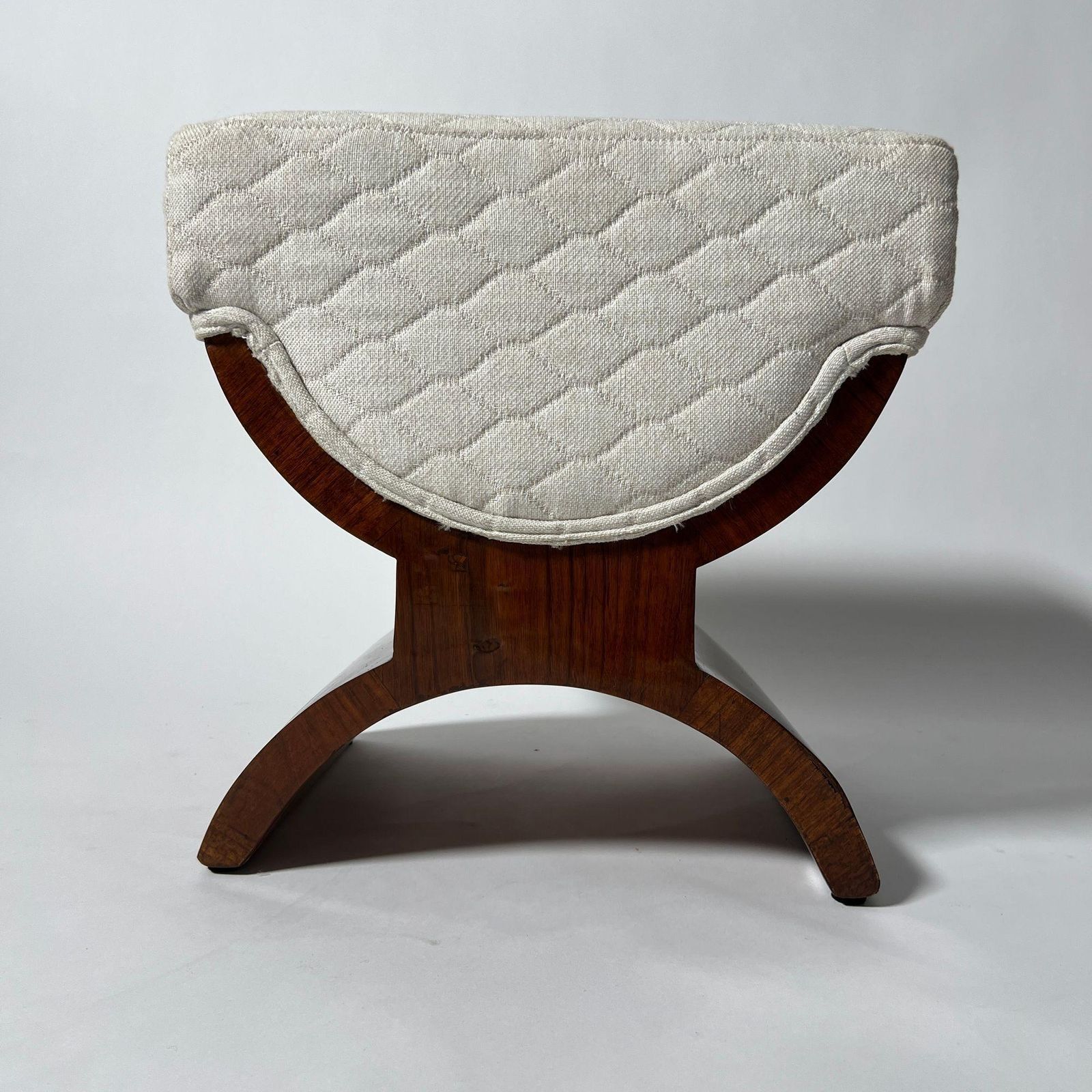 photo vintage Art Deco Stool, Rosewood Veneer, France Circa 1930