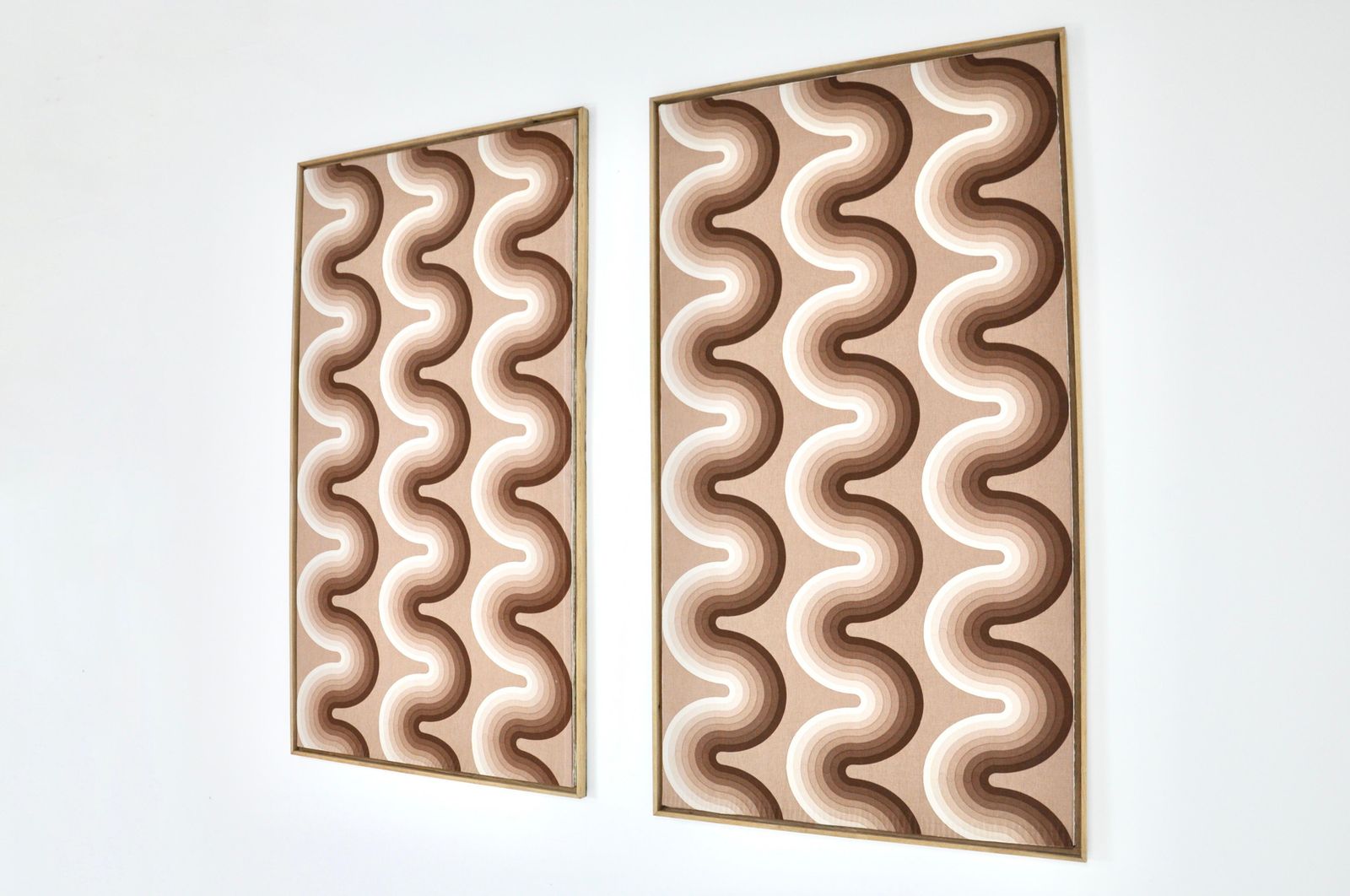 Fabric Boards By Verner Panton For Mira Spectrum, 1970s, Set Of 2 photo for sale