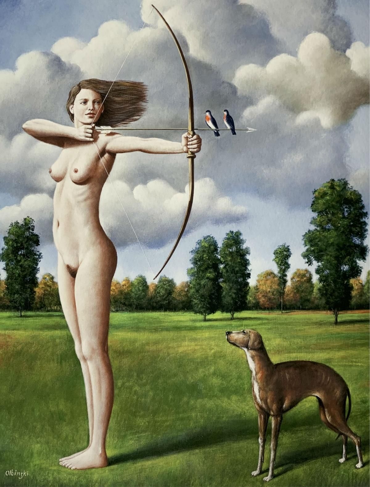 Rafał Olbińskidiane. Limited Edition Print, Surreal,  Established Polish Artist2024