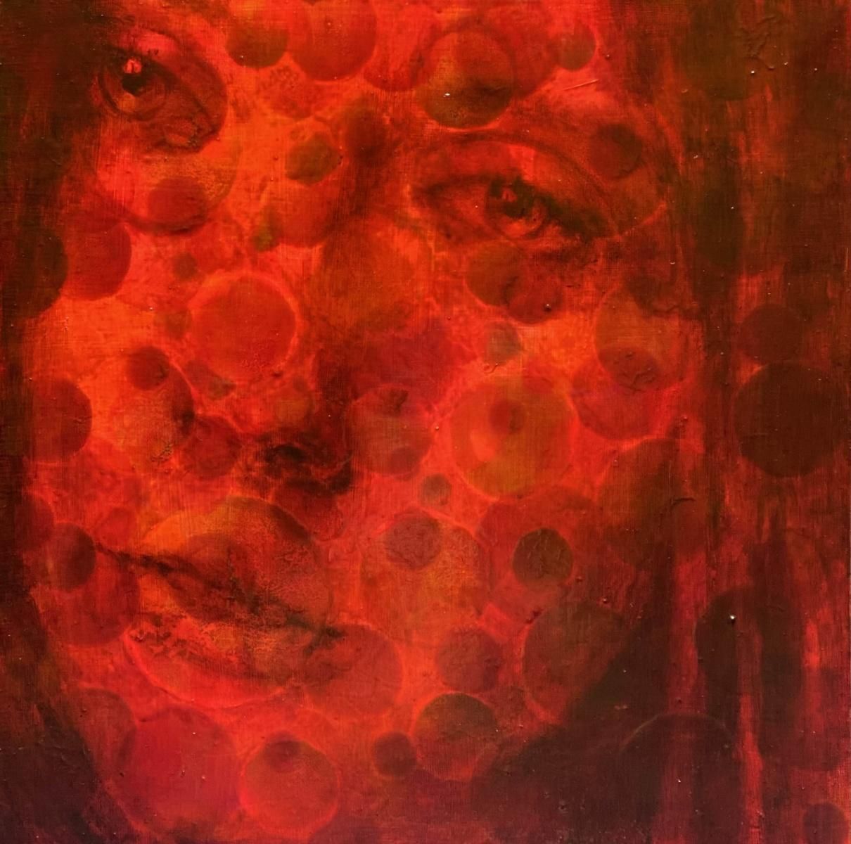 Krzysztof Kargolher Face. Contemporary Figurative Portrait Oil On Canvas Painting, Polish Artist2021