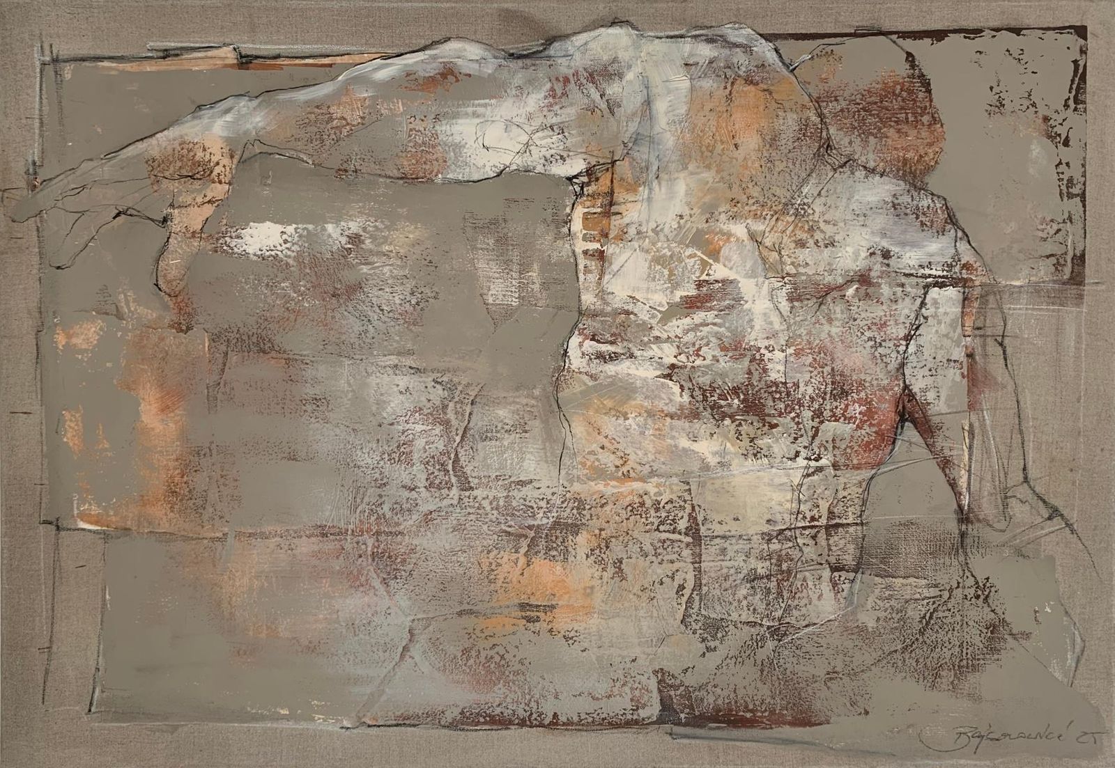 Michał Bajsarowicznude. Figurative And Abstract Acrylic Painting, Body, Polish Artist2025