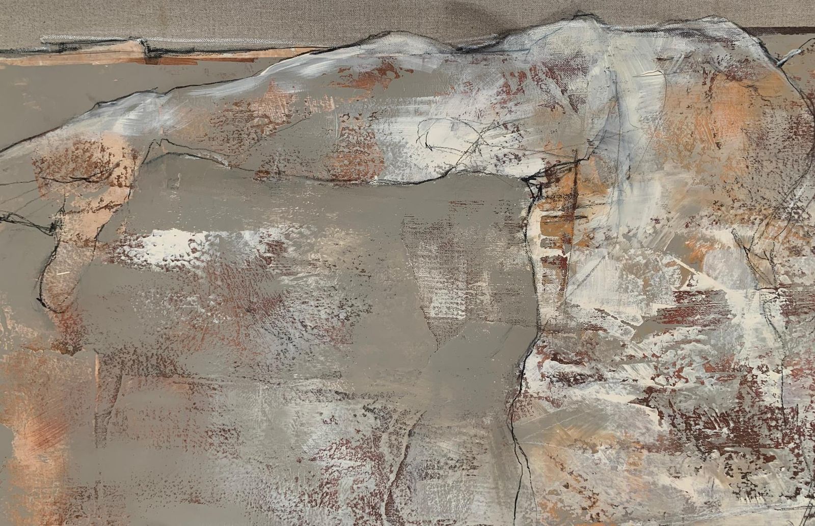 Michał Bajsarowicznude. Figurative And Abstract Acrylic Painting, Body, Polish Artist2025 photo Art