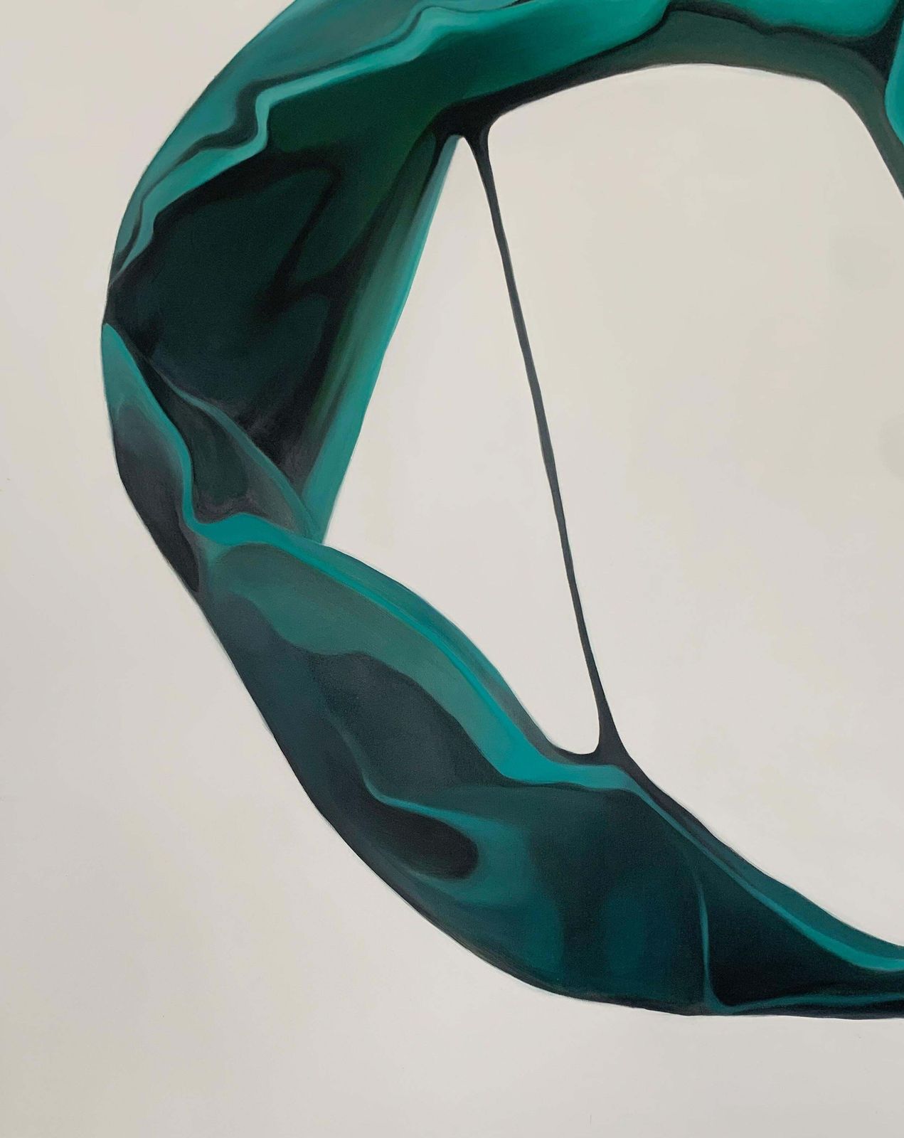 Klaudia Latatransformation 6. Abstract Oil On Canvas Painting, Big Scale, Polish Artist2024 photo furniture