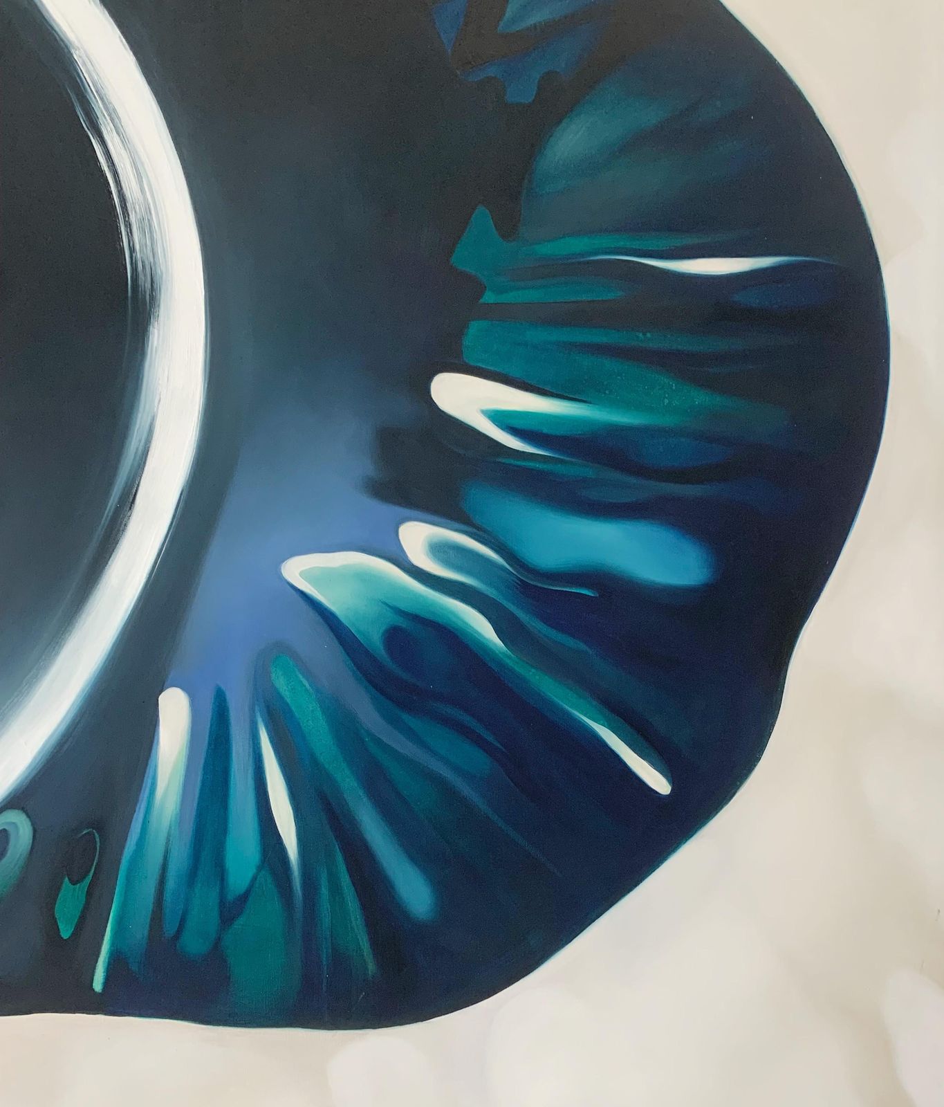 Klaudia Latatransformation 3. Abstract Oil On Canvas Painting, Big Scale, Polish Artist2024 photo furniture