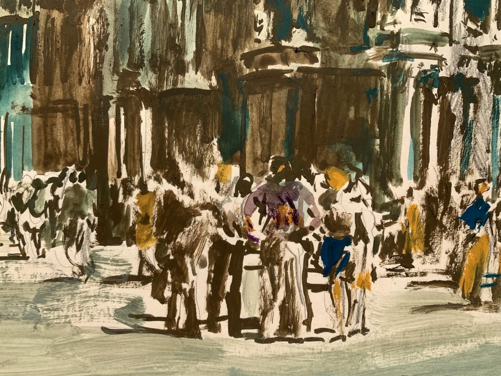 Włodzimierz Karczmarzykvenice. Acrylic On Paper, Architecture, Italy, Cityscape, Classic, Polish Artist1988 photo for sale