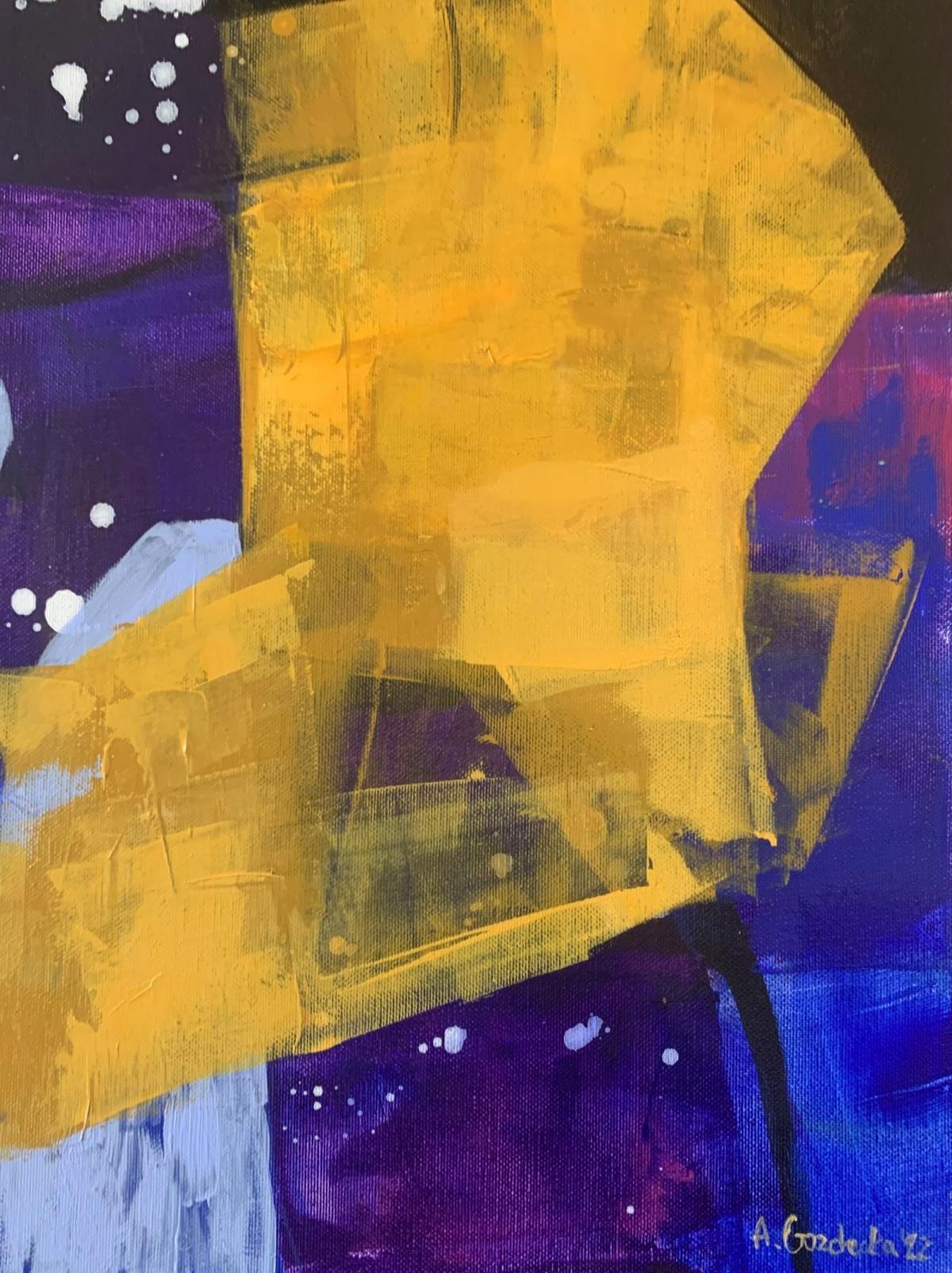 Anna Masiul Gozdeckashine. Contemporary Abstract Painting, Acrylic On Canvas, Polish Artist2022 photo 472.0