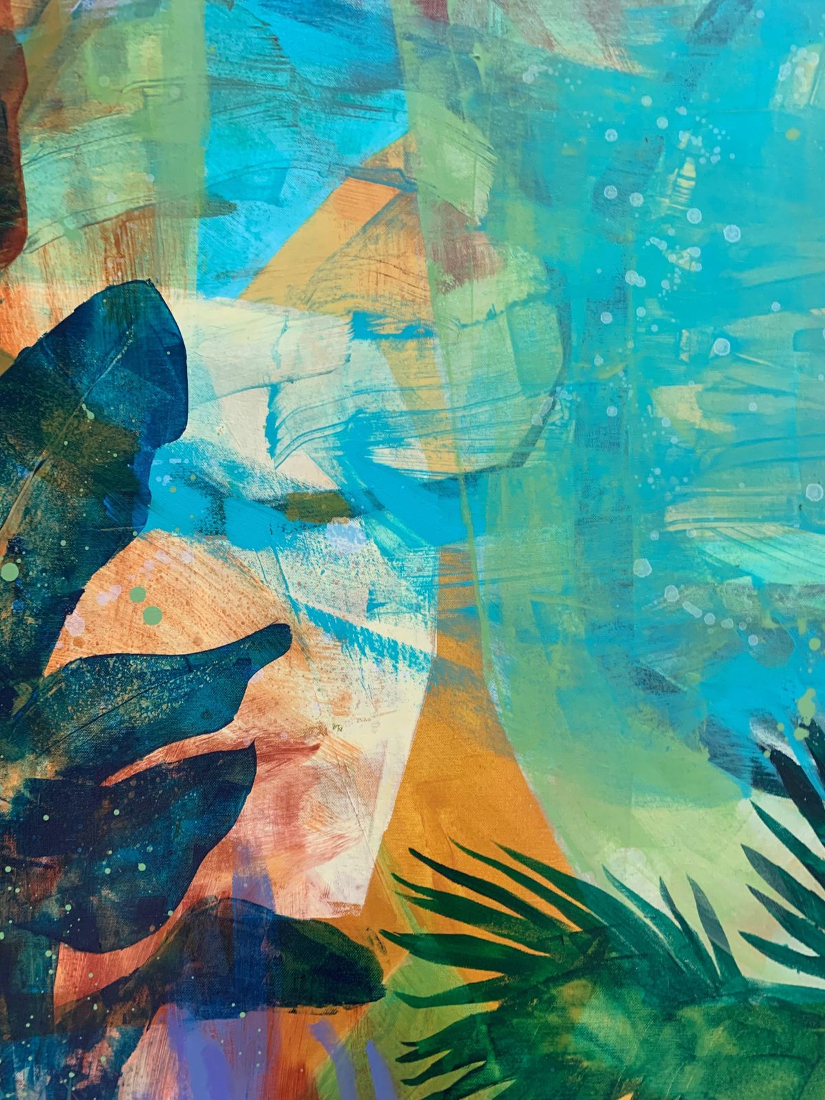 Anna Masiul Gozdeckaorangery. Contemporary Abstract Painting, Acrylic On Canvas, Polish Artist2024 photo for sale