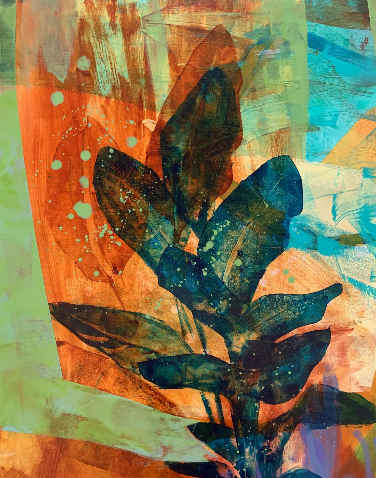 Anna Masiul Gozdeckaorangery. Contemporary Abstract Painting, Acrylic On Canvas, Polish Artist2024 photo 2144.0