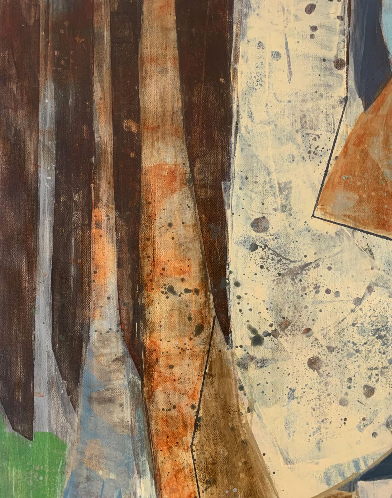 Anna Masiul Gozdeckaplainair In Nowe Kotlice. Contemporary Abstract Painting Acrylic, Polish Art2023 photo Art