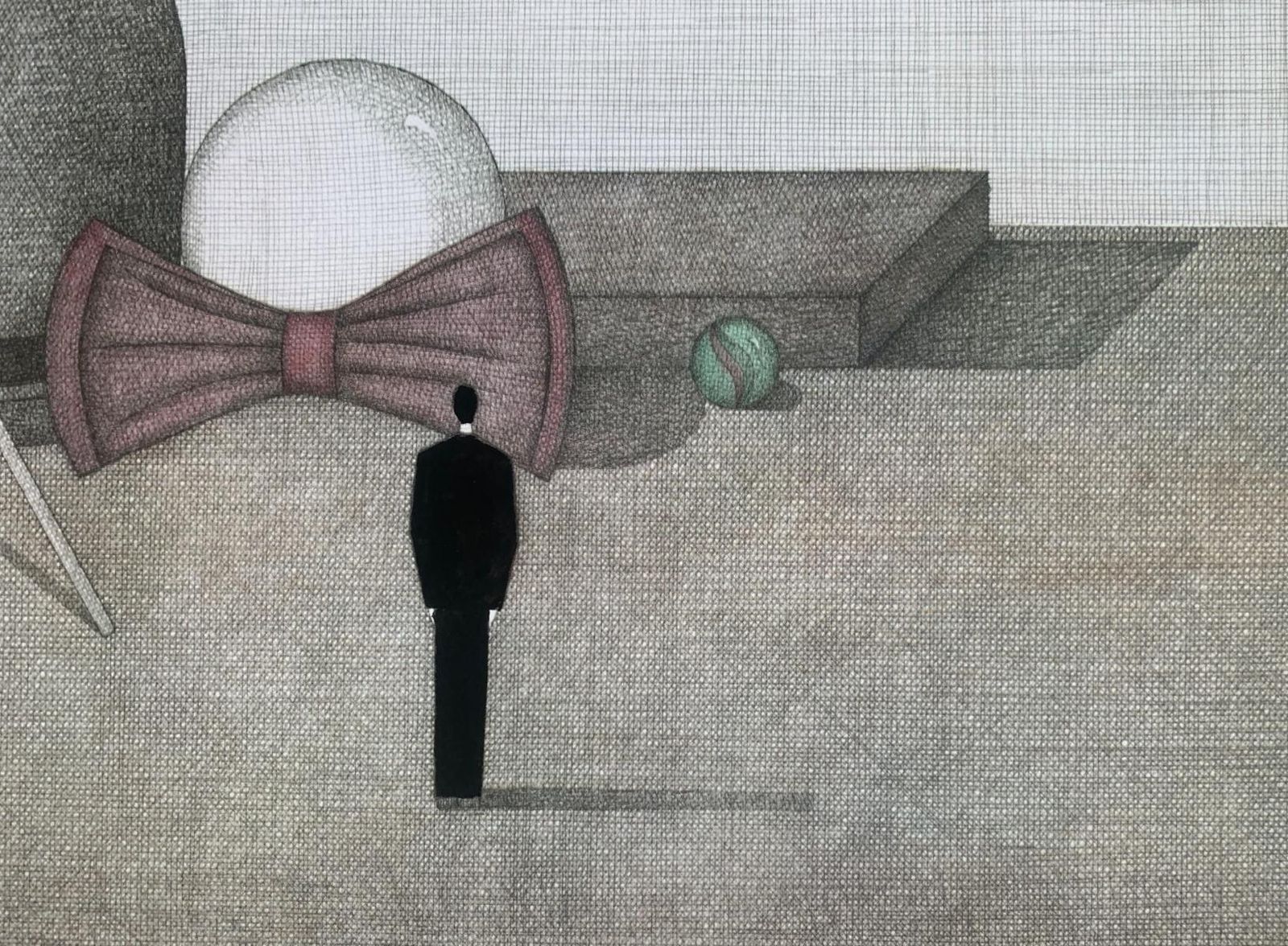 Joanna Wiszniewska Domanskaa Magician. Figurative Print, Symbolic Surrealism, Polish Art2024 photo furniture