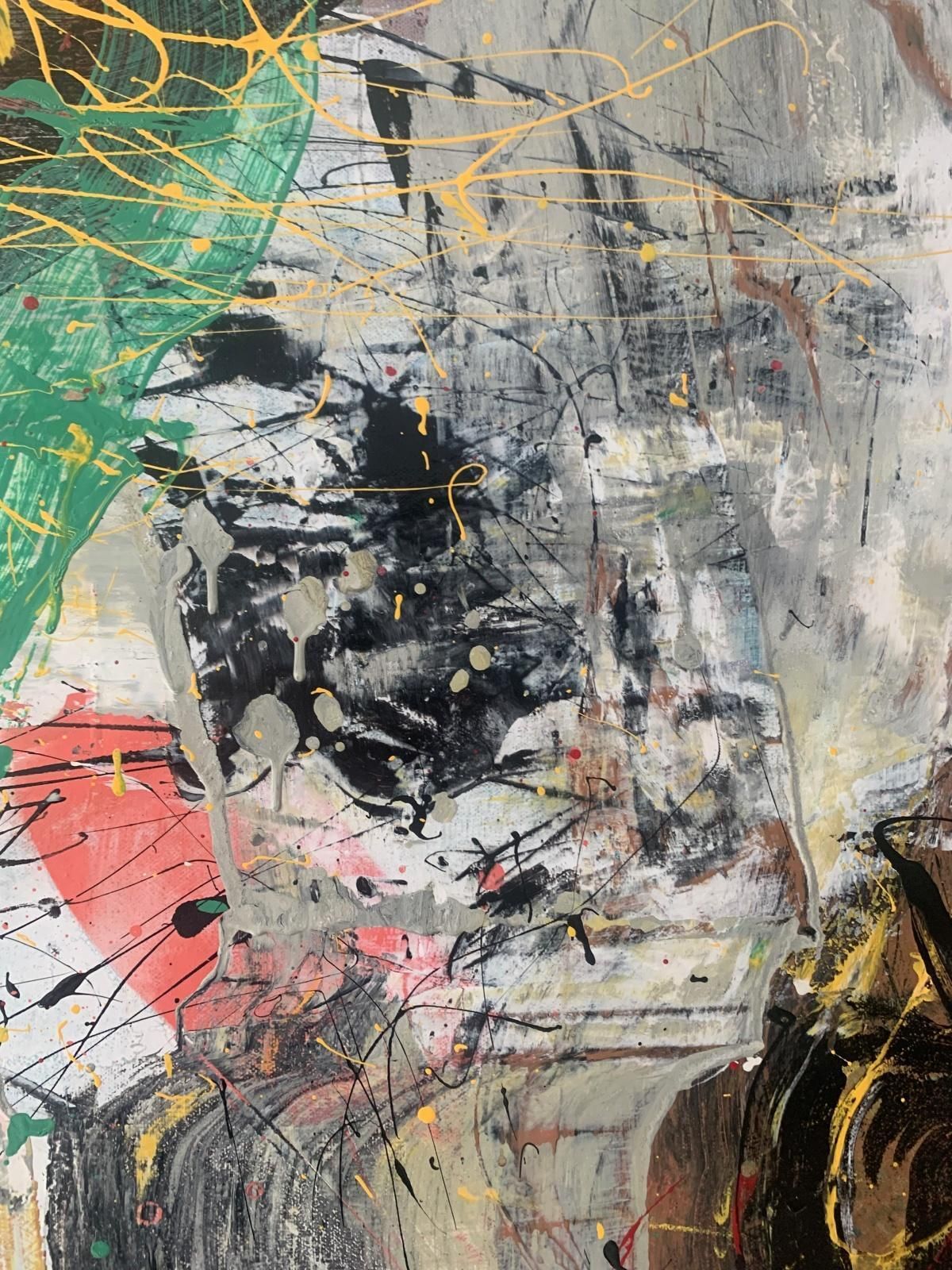 Monika Rossaabstraction. Contemporary Abstract Oil Painting, Colorful, Dynamic, Polish Art2023 photo 1372.0