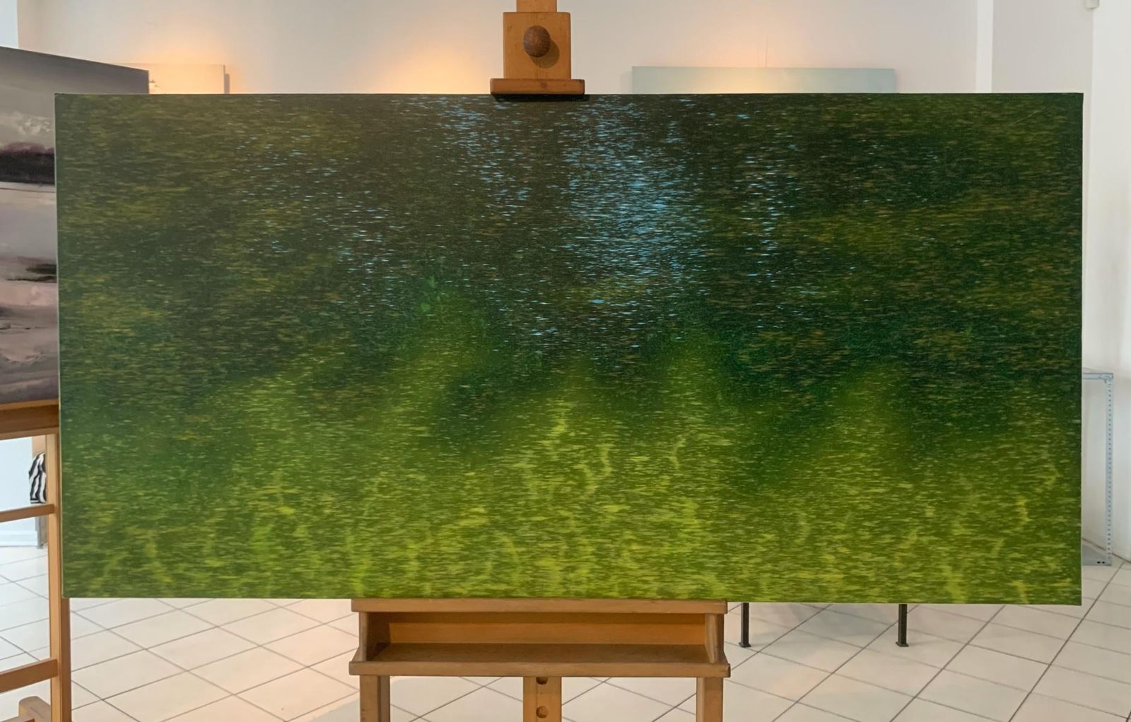 Tomek Mistaknoise 18.08. Contemporary Landscape Painting, Acrylic, Abstract, Polish Art2023 photo vinterior
