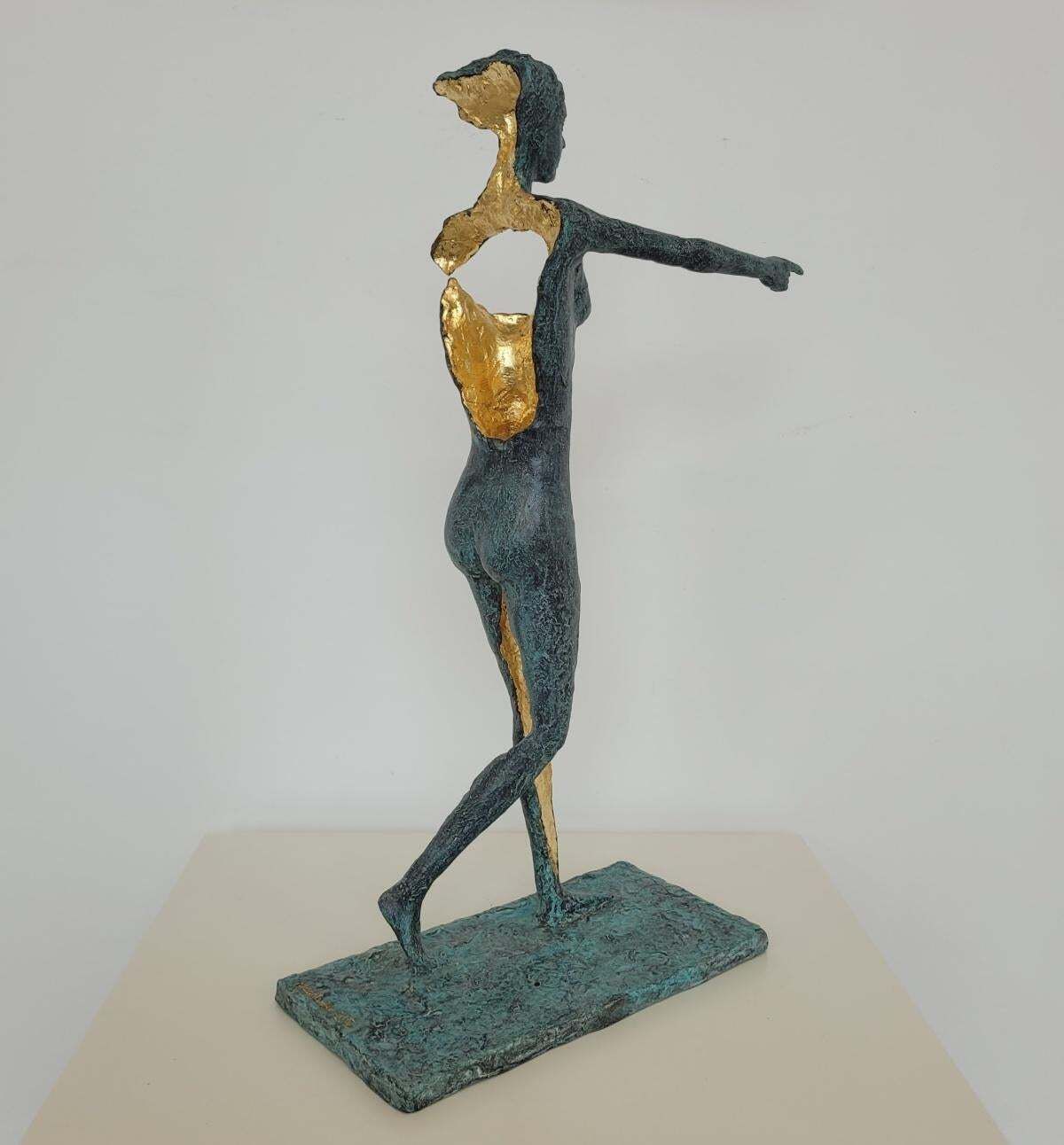 Antonio Giancaterinoa Walking Girl. Contemporary Bronze Sculpture, Limited Edition, Italian Artistca. 2020 photo buy