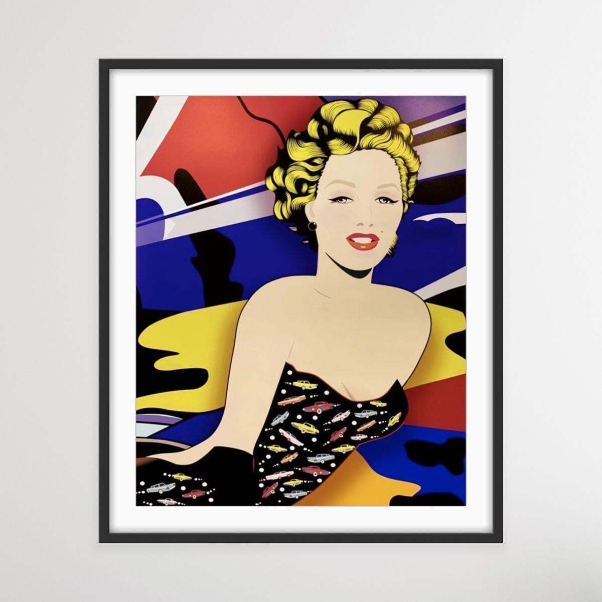 Danuta Dąbrowska Siemaszkiewiczmonroe. Contemporary Figurative Print, Iconic, Pop Art, Polish Artist2021 photo Art
