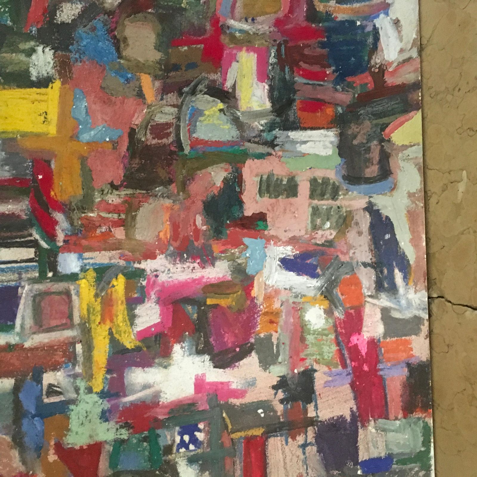 photo furniture 1960 Italy Abstract Painting By Ermete Lancini