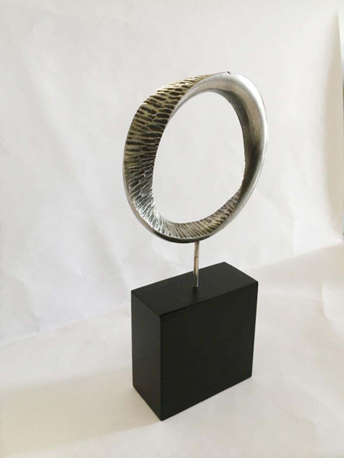 Italy Post Modern  Jiro Sugawara Aluminium Multiple Abstrac Sculpture photo vintage