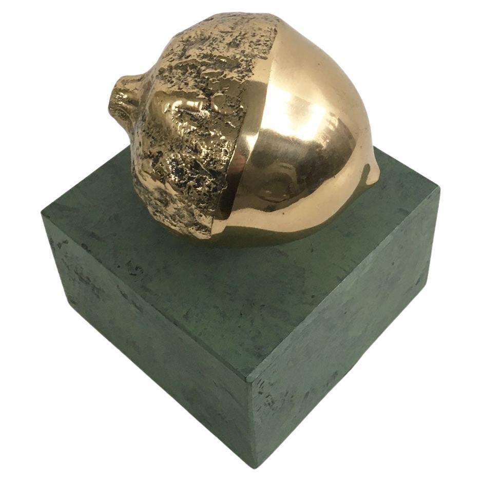 1986 Italy Bronze Sculpture Patrizia Guerresi Melograno Pomegranate