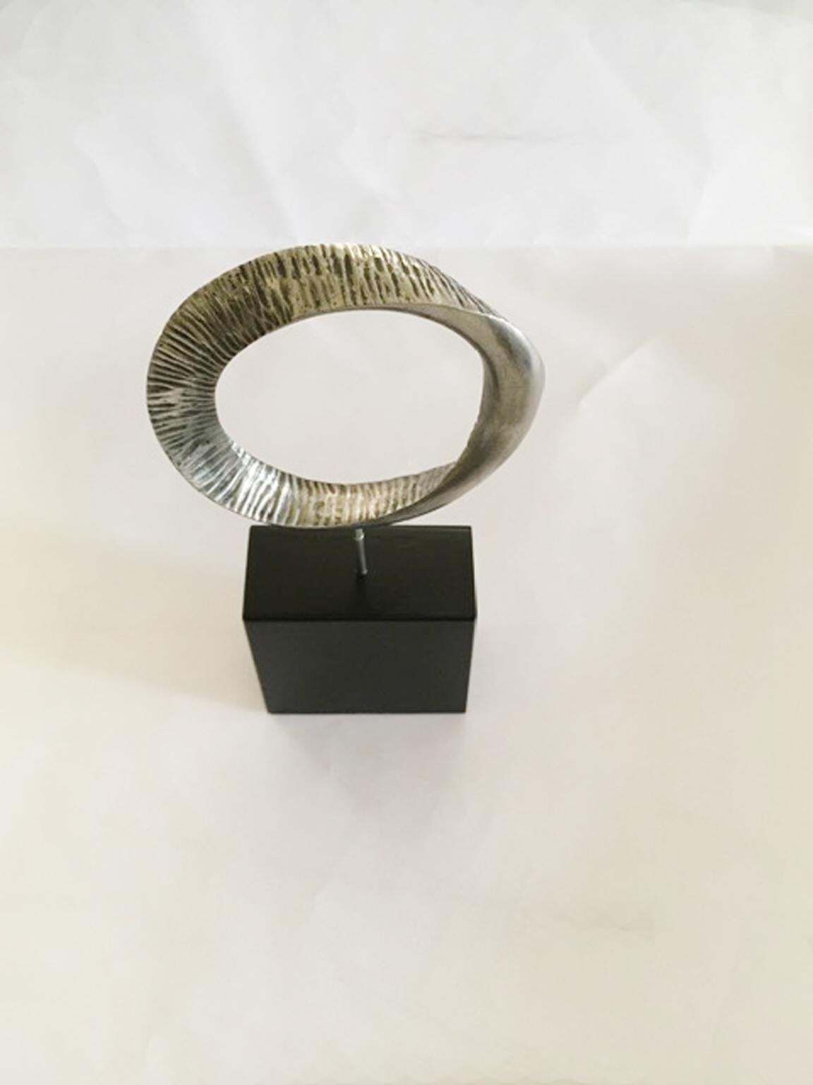 photo vintage Italy Post Modern  Jiro Sugawara Aluminium Multiple Abstrac Sculpture