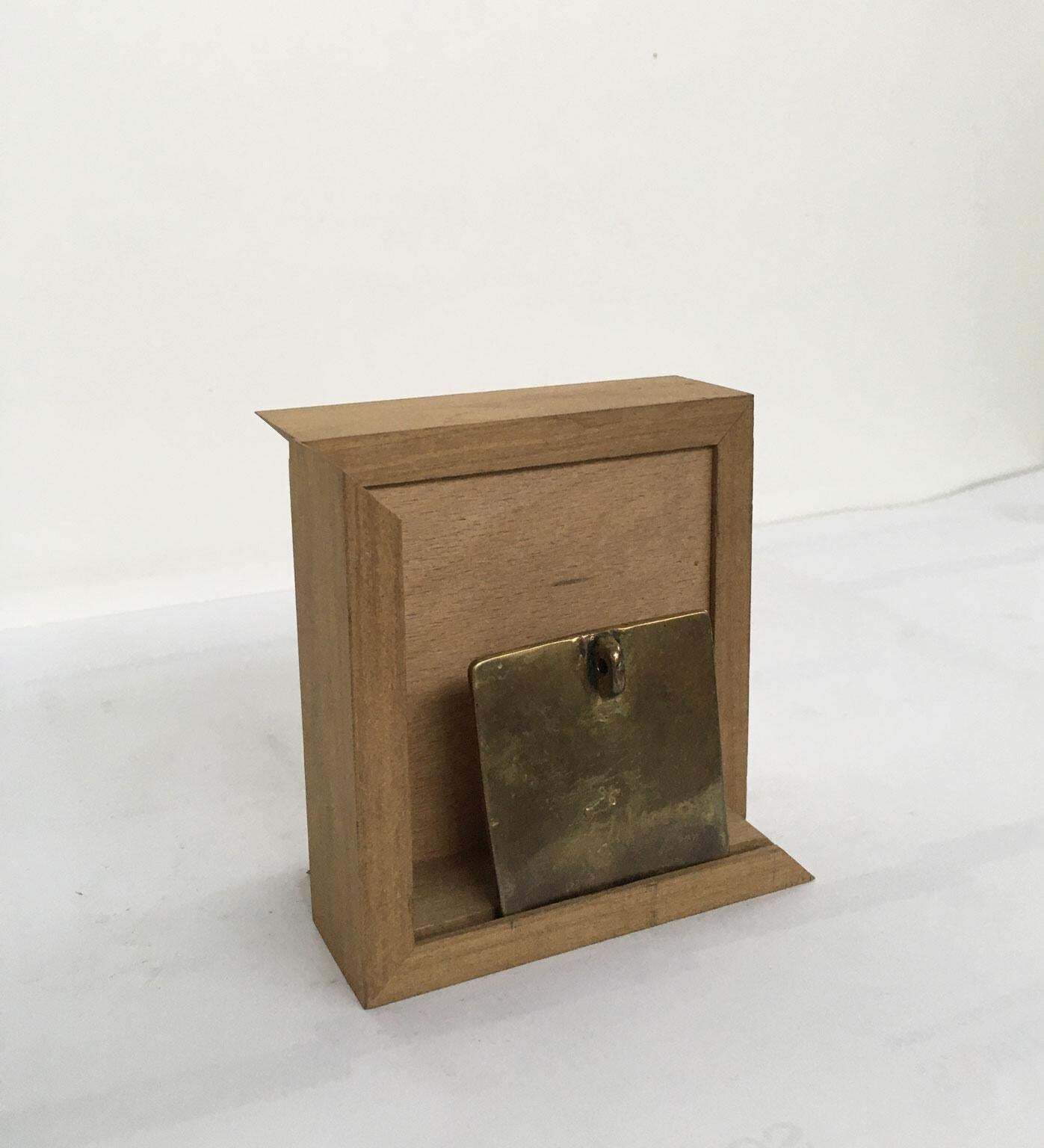 1980 Italy Abstract Bronze Sculpture By Mirella Forlivesi Stupore photo vintage