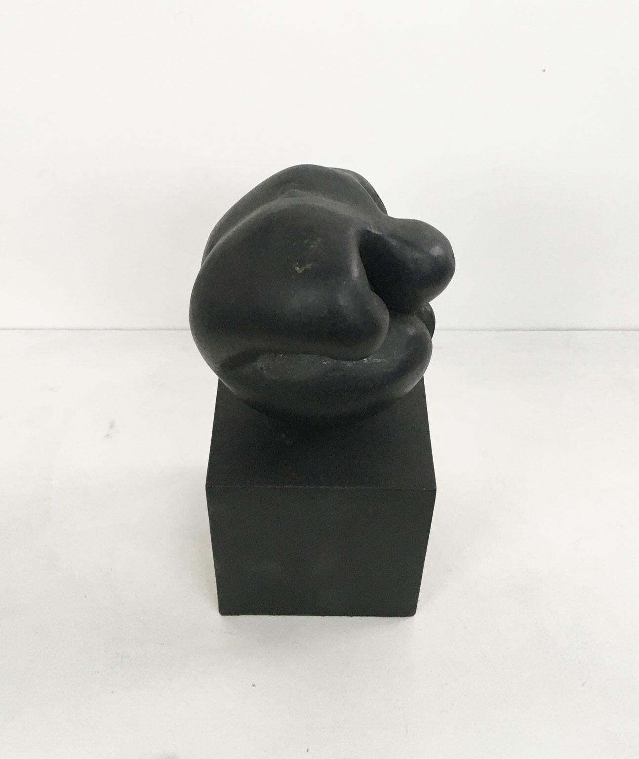 photo furniture 1988 Italy Black Aluminum Abstract Sculpture By Patrizia Guerresi Title Deji