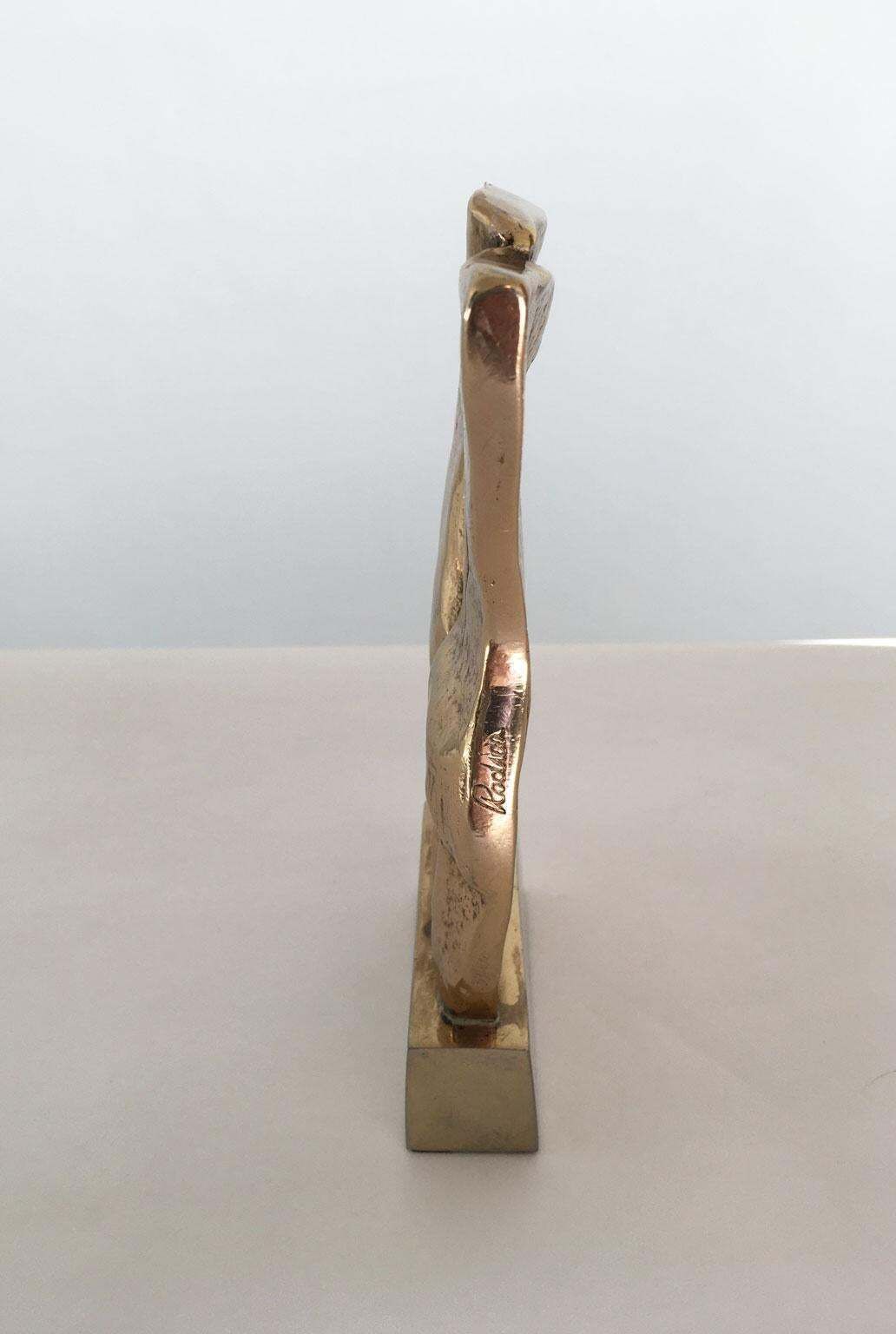 1980 Italy Post Modern Rodica Tanasescu Bronze Abstract Sculpture Insieme photo vintage