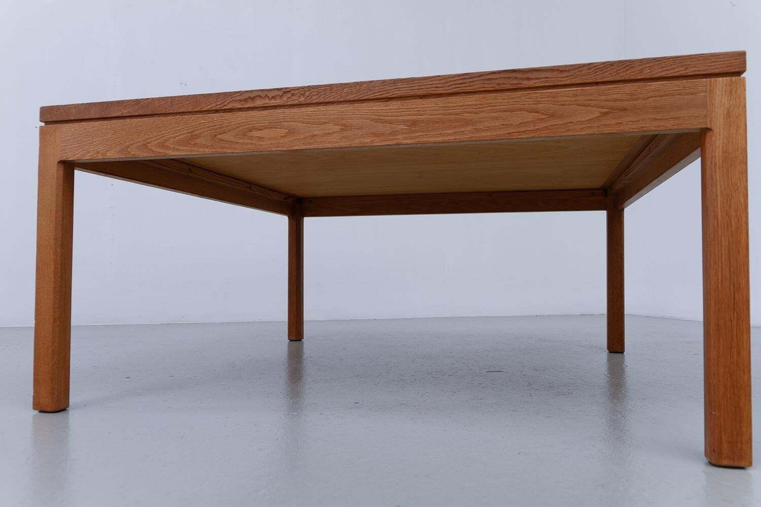 1551.0 Danish Oak And Tile Coffee Table By Tue Poulsen, 1960s. photo