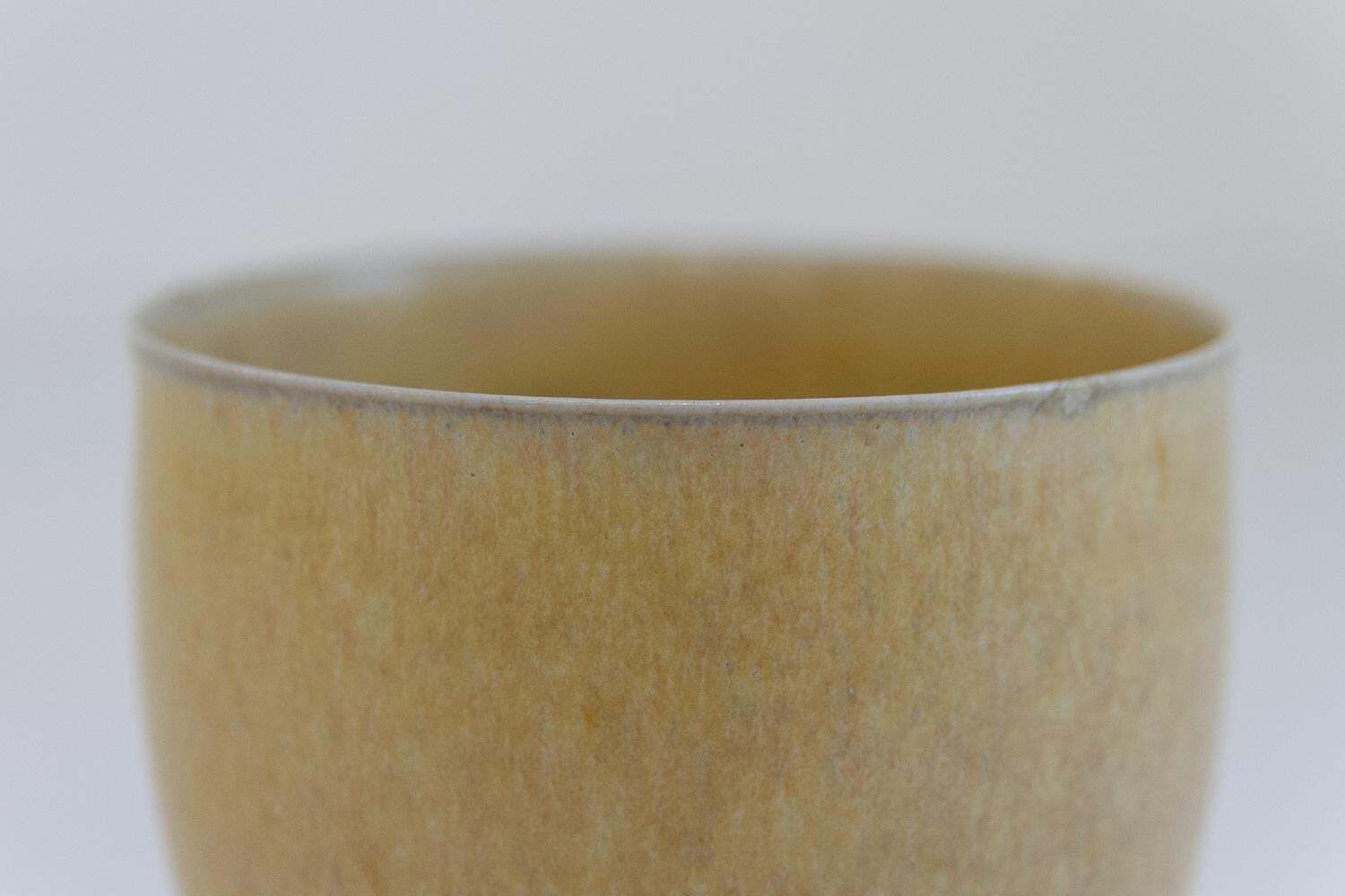 Danish Mid Century Yellow Stoneware Vase By Saxbo, 1960s. photo buy