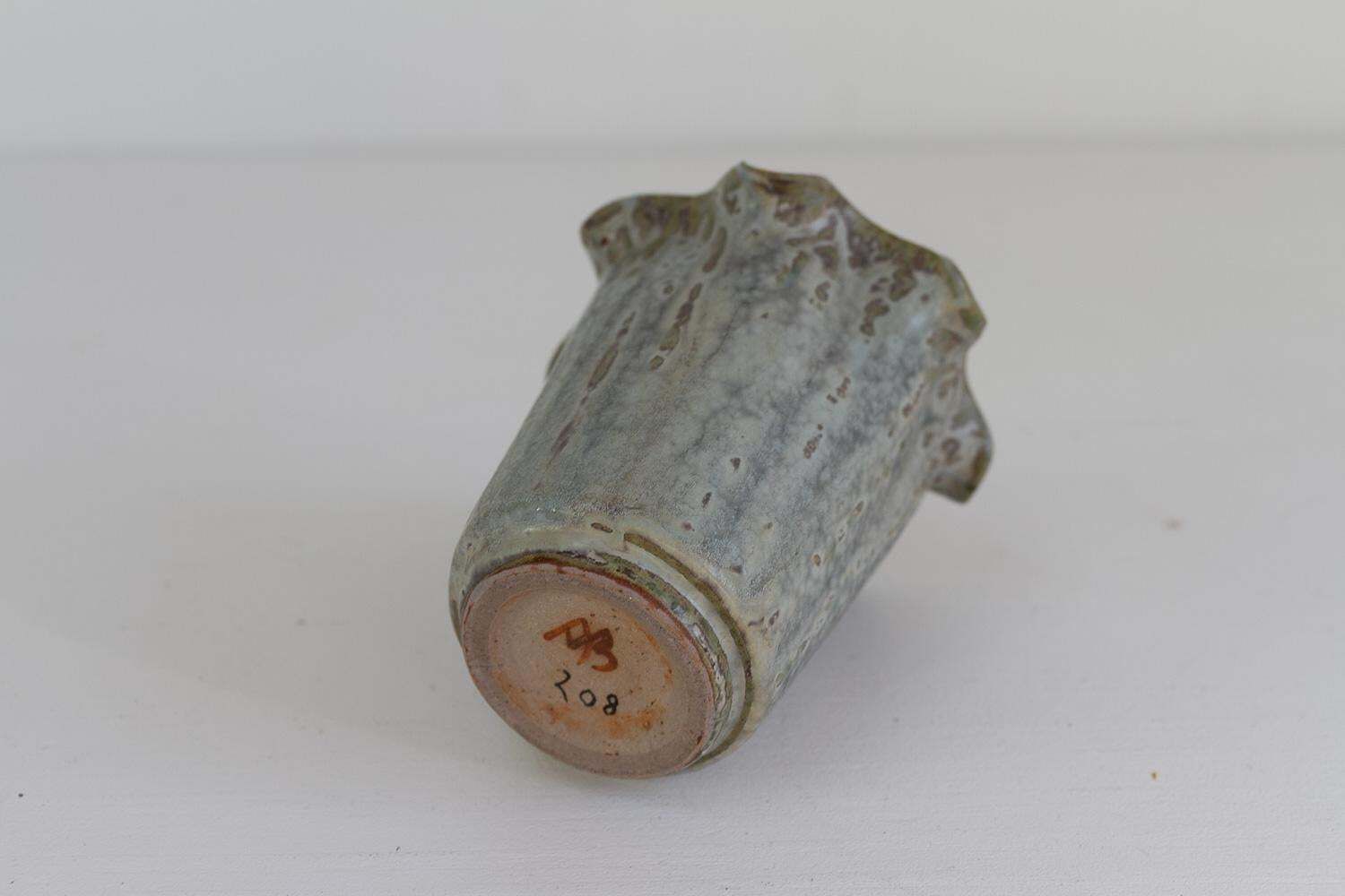 Arne Bang Stoneware Vase With Blue And Green Glaze, Denmark 1940s. photo Home Decor