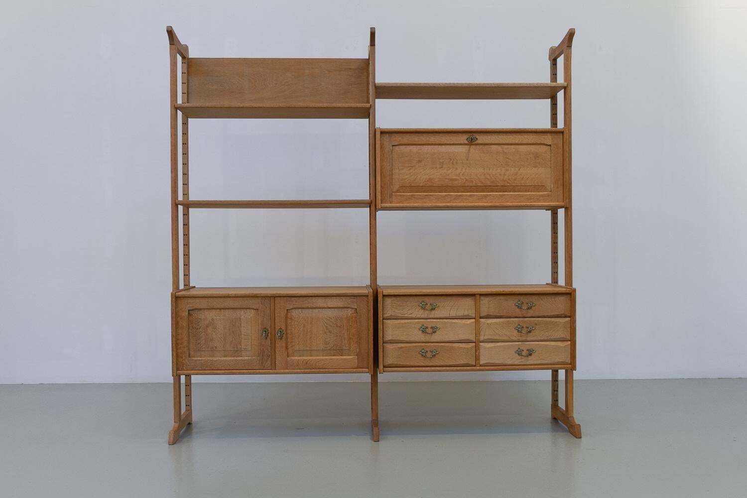 Danish Freestanding Oak Bookcase By Henning Kjærnulf For Nyrup Møbler, 1960s. photo furniture