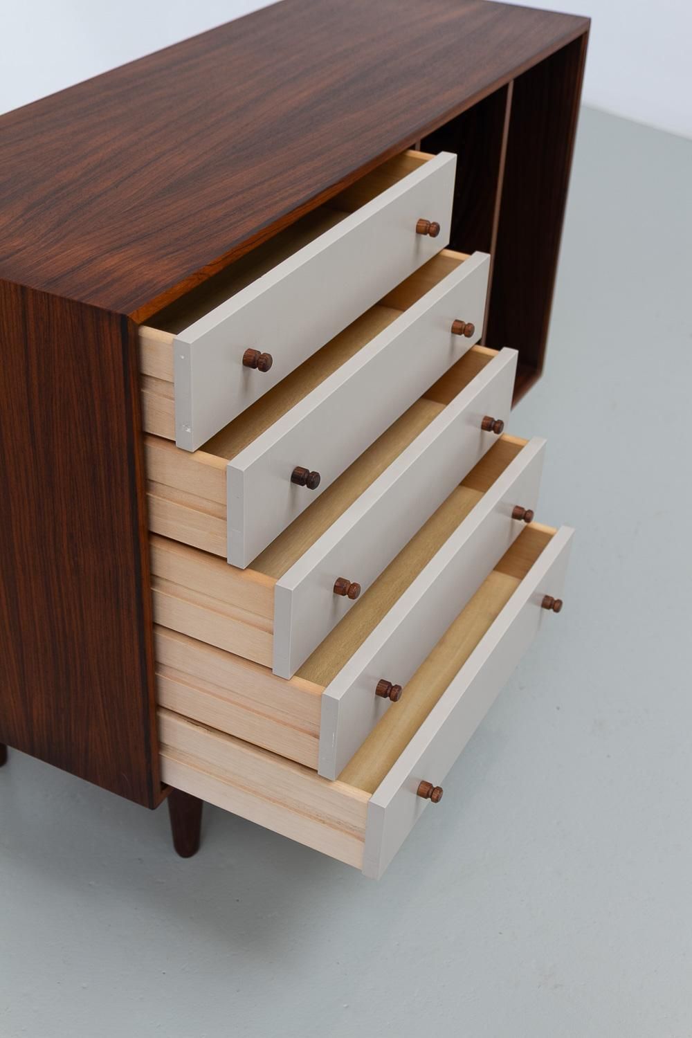 Danish Rosewood Sideboard With Drawers By Hg Furniture, 1960s. photo vintage