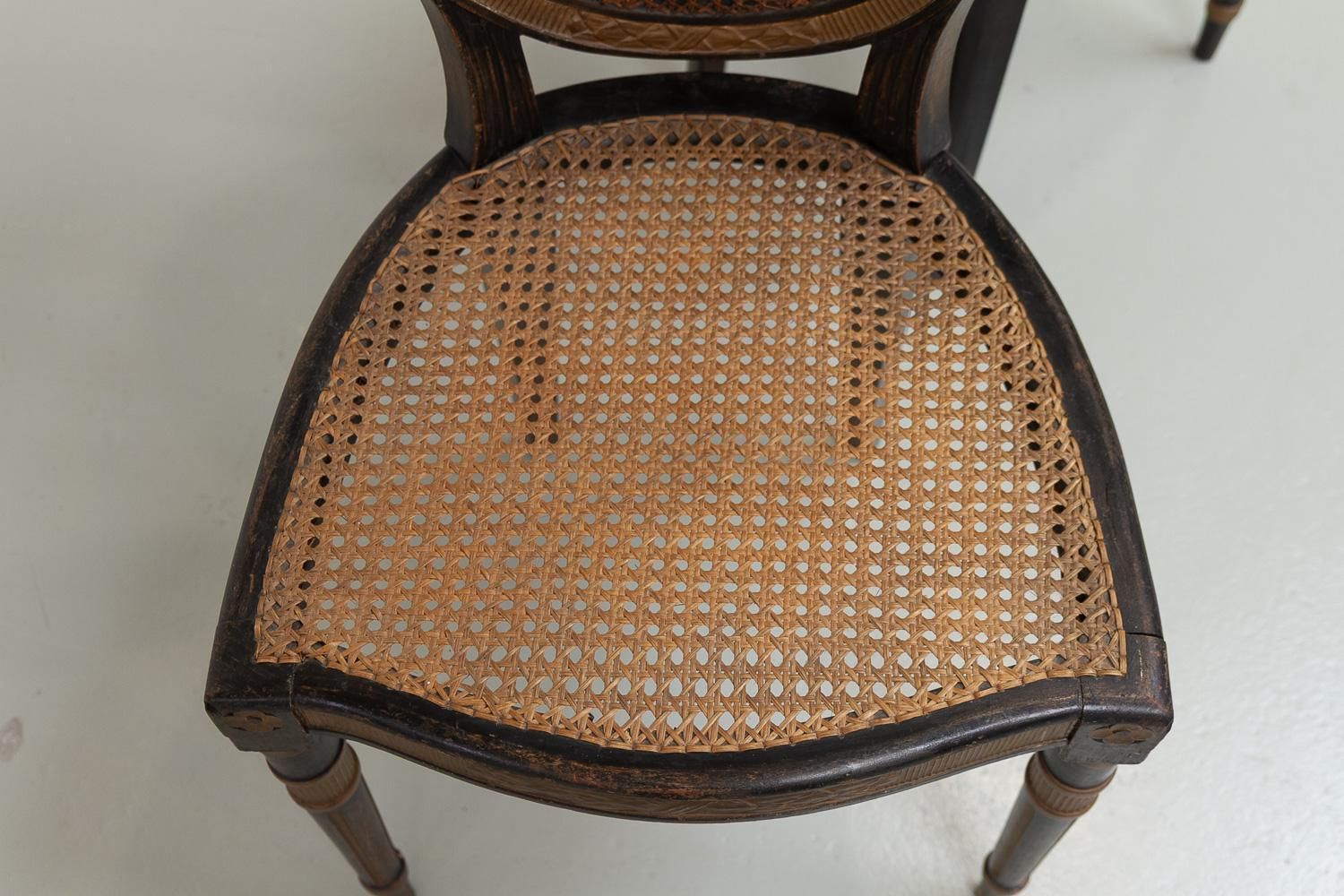 French Louis XVI Style Cane Side Chairs, 1880s. Set Of 2. photo buy
