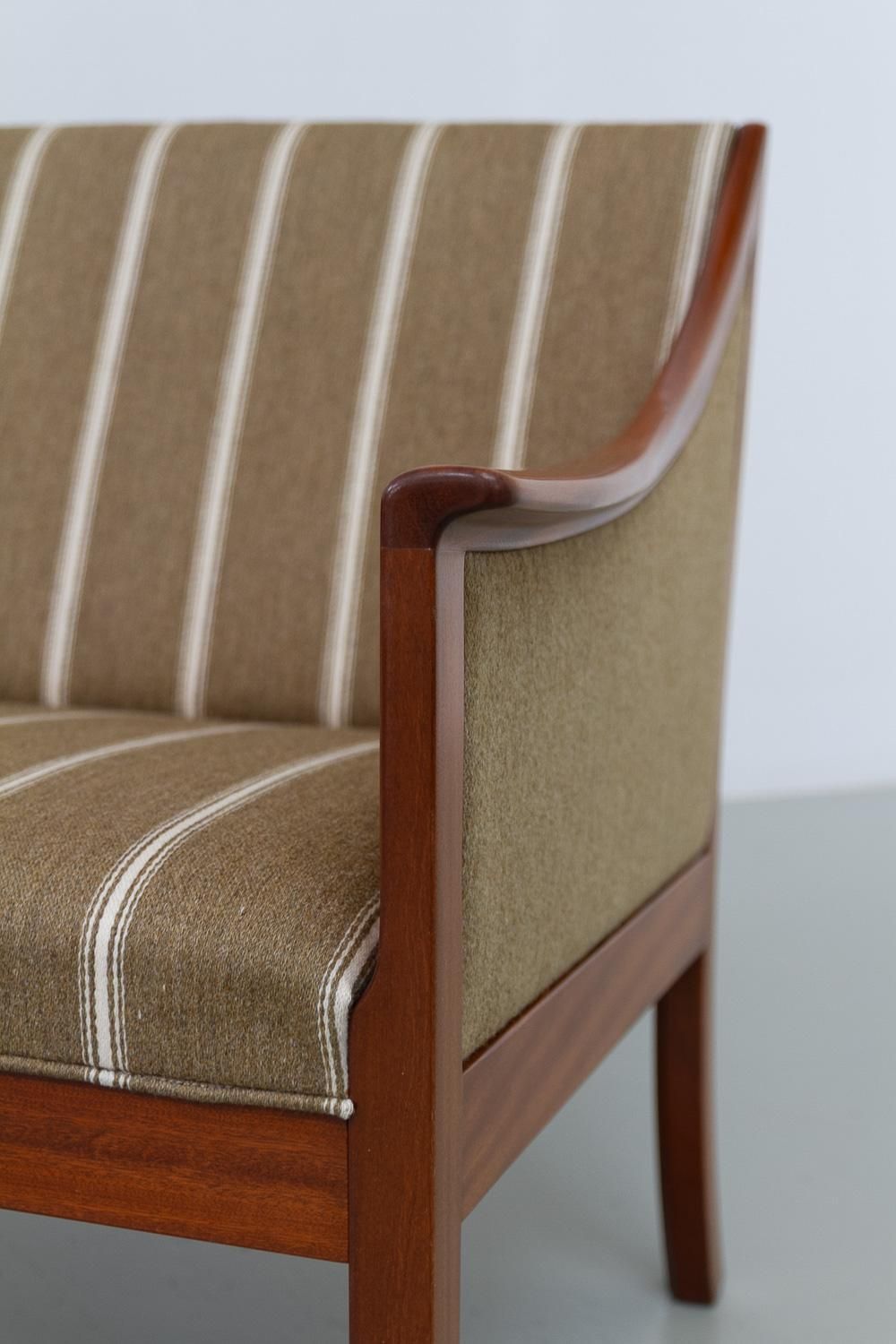 Furniture Danish 2 Seater Sofa By Ole Wanscher For Pj Møbler, 1960s. photo